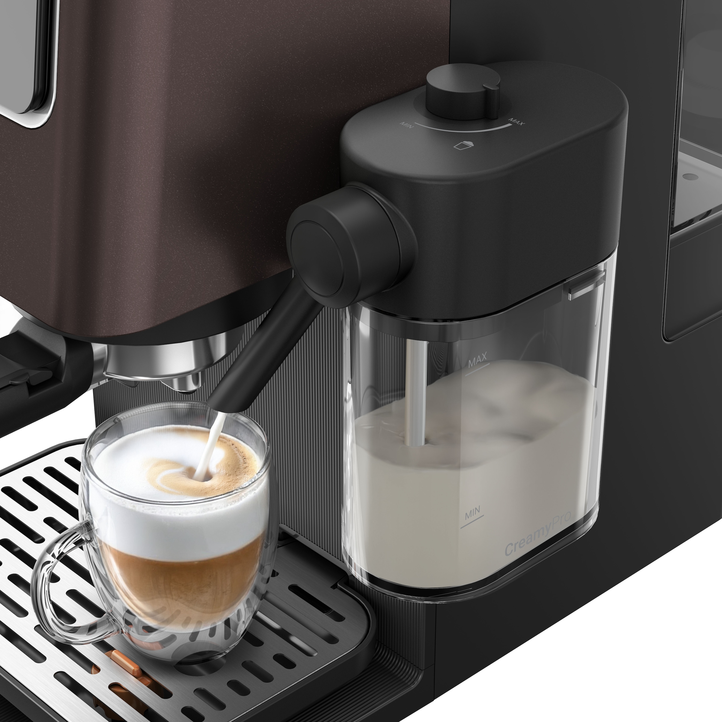 Grundig Siebträgermaschine »KSM 8530« mit Edelstahlmahlwerk