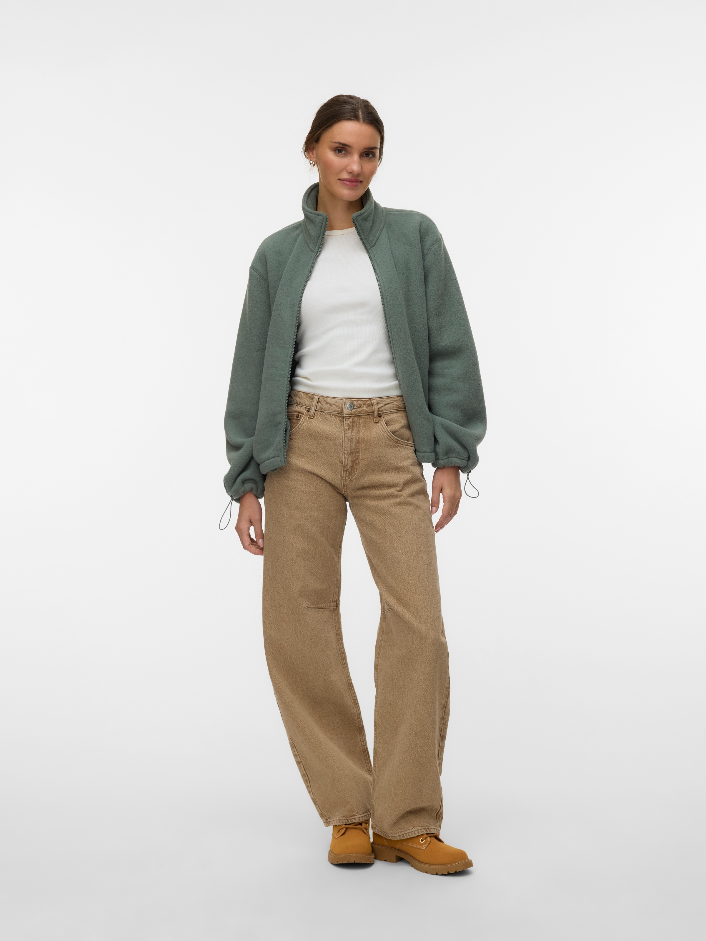 Vero Moda Fleecejacke »VMJANNIE LS FLEECE ZIP JACKET EXP« Kunstfaser