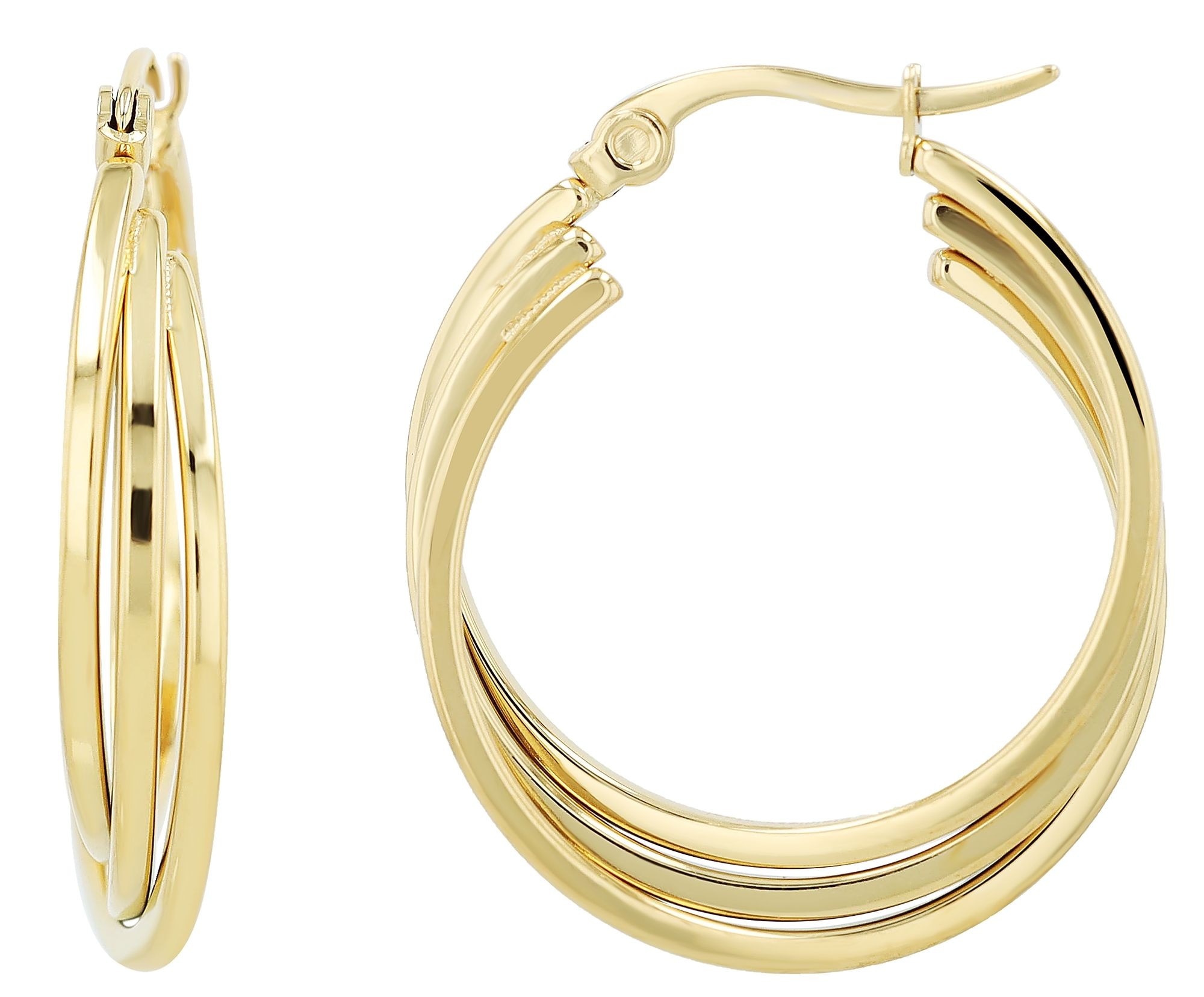 Adelia´s Paar Creolen »Damen Ohrringe ¿ Creole aus Edelstahl«