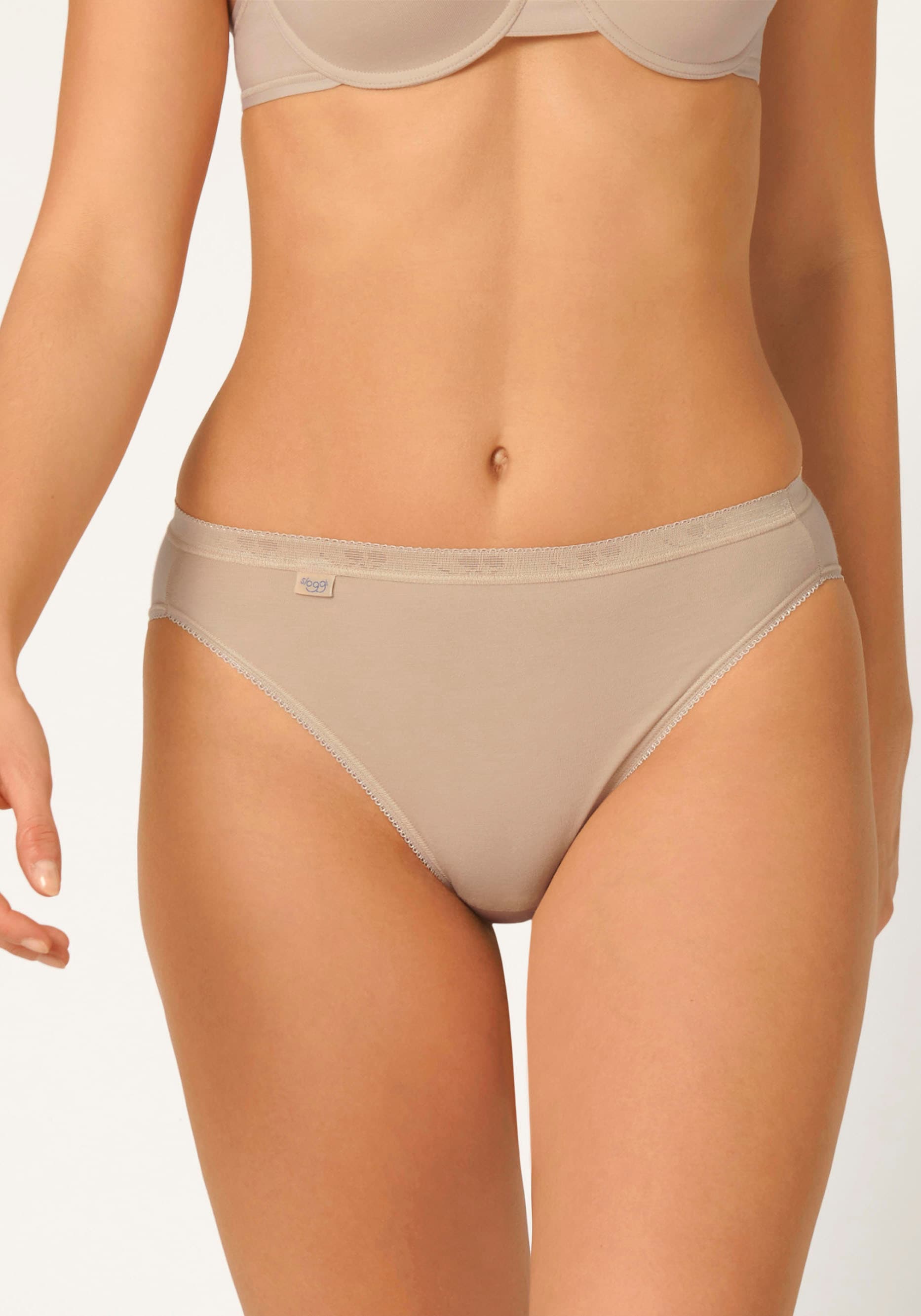 Jazz-Pants Slips »Basic+ Tai 2P«, (2er Pack), mit elastischer Mäusezähnchenkante