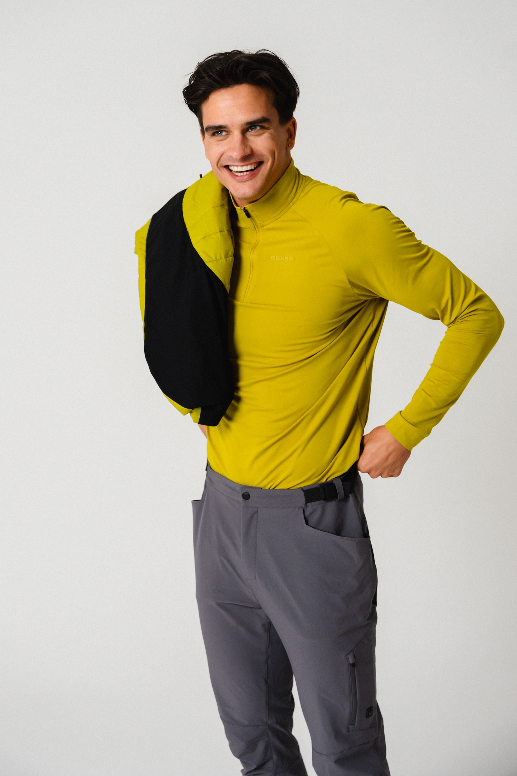 Gonso »Essential Jersey Longsleeve M« Herren Fahrradtrikot langarm, Midlayer Trikot