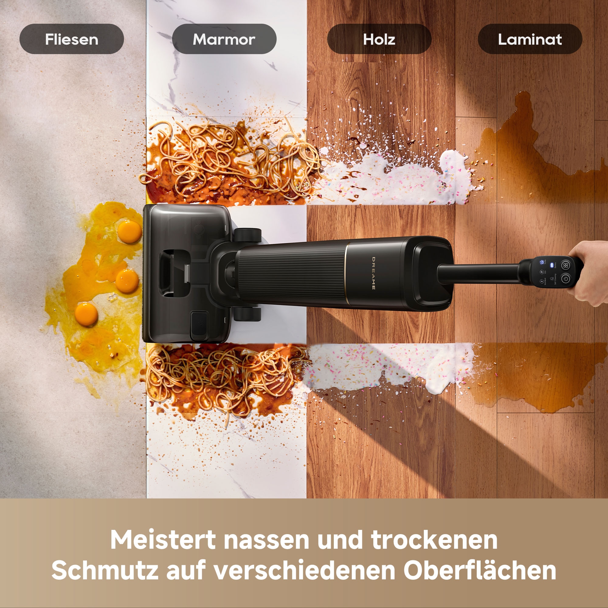 Dreame Nass-Trocken-Akkusauger »G12 Pro Flex« 35 min Laufzeit, Frischwasserreinigung