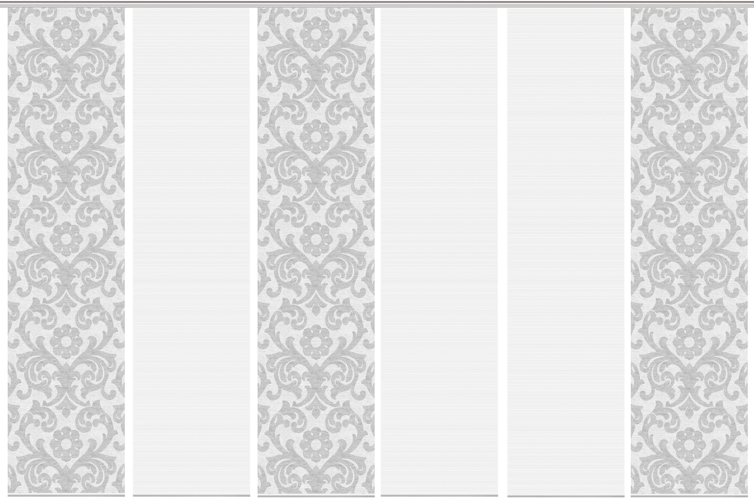 Vision S Schiebegardine »ORNAMIA 6er SET«, (6 St.), Bambus-Optik, Digital bedruckt