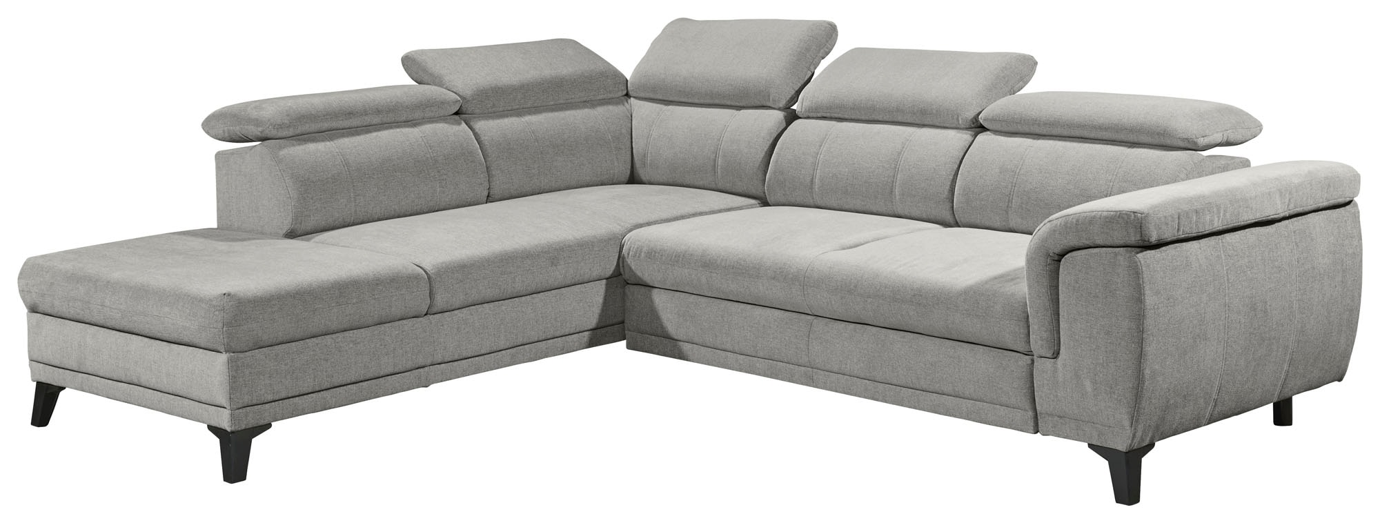 ED EXCITING DESIGN Ecksofa »Albany L-Form«, mit Bettfunktion, Bettkasten & Kopfteilverstellung