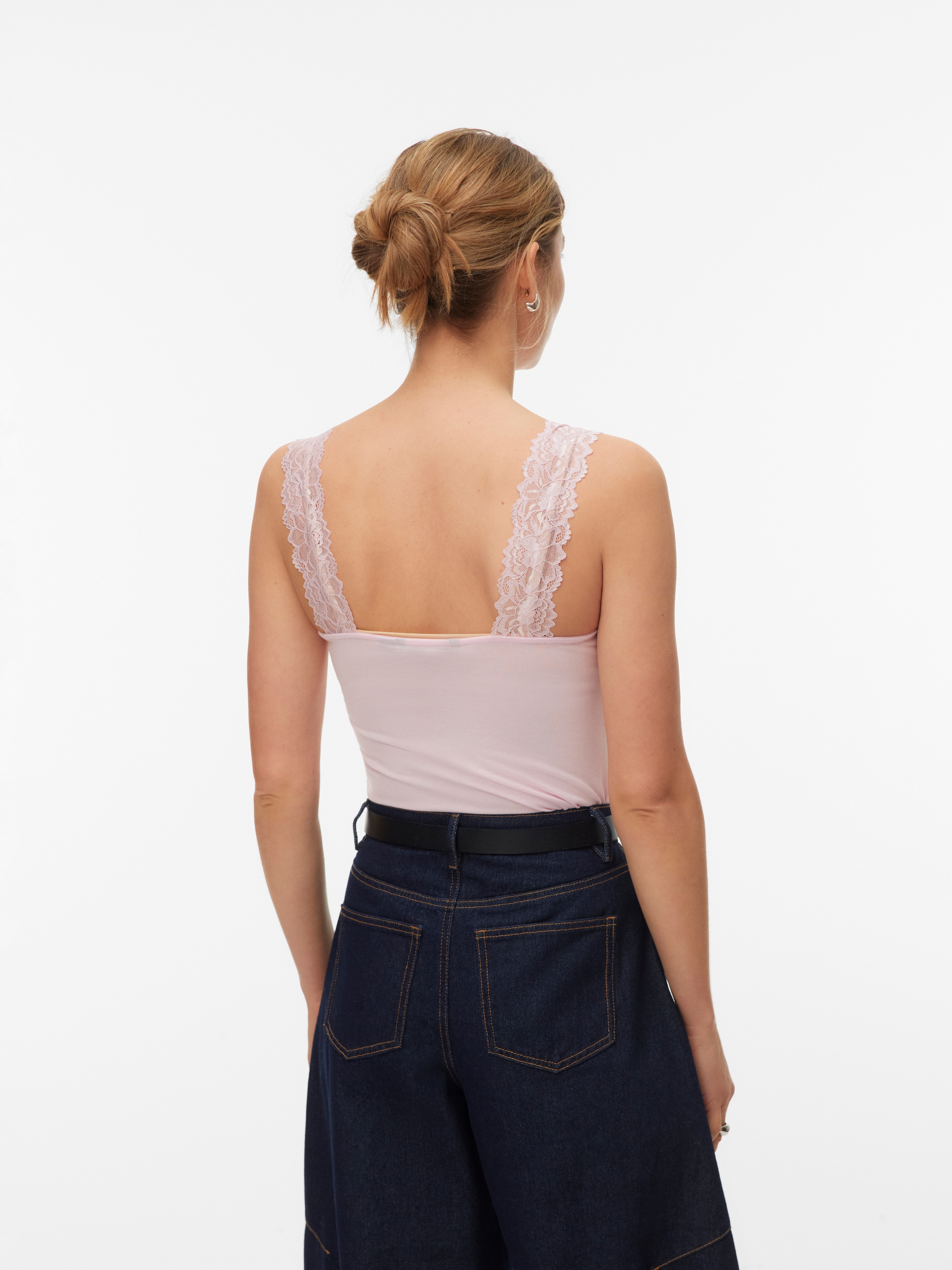 Vero Moda Spitzentop »VMROSA SL TOP JRS NOOS« Viskosemischung