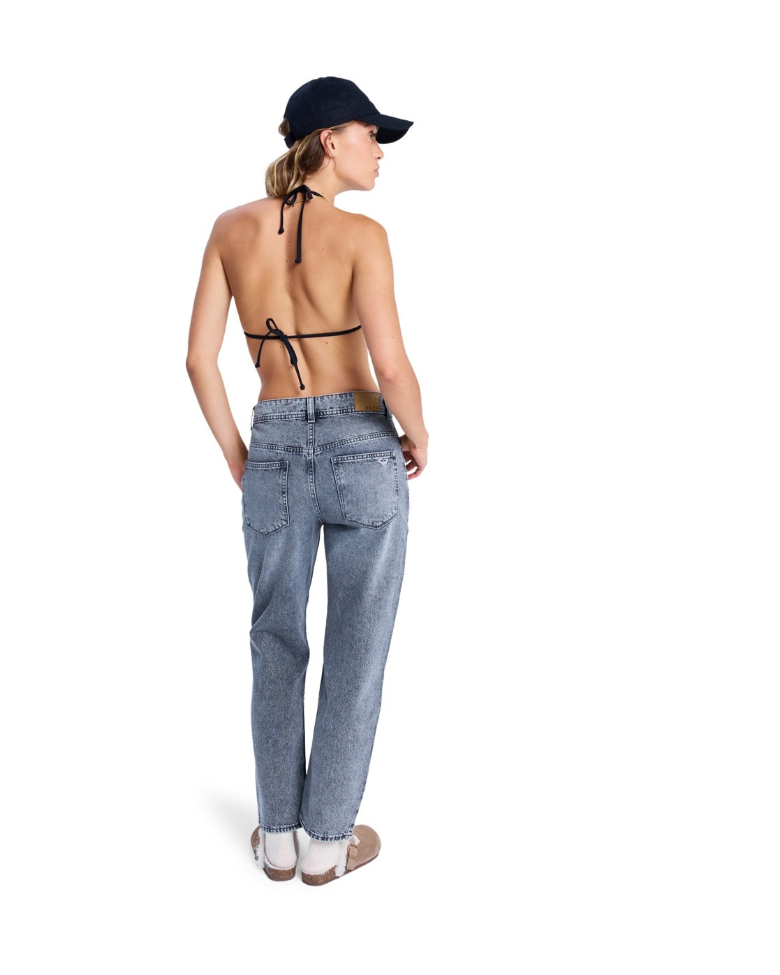 Roxy Relax-fit-Jeans »Patti Straight Mid Grey«