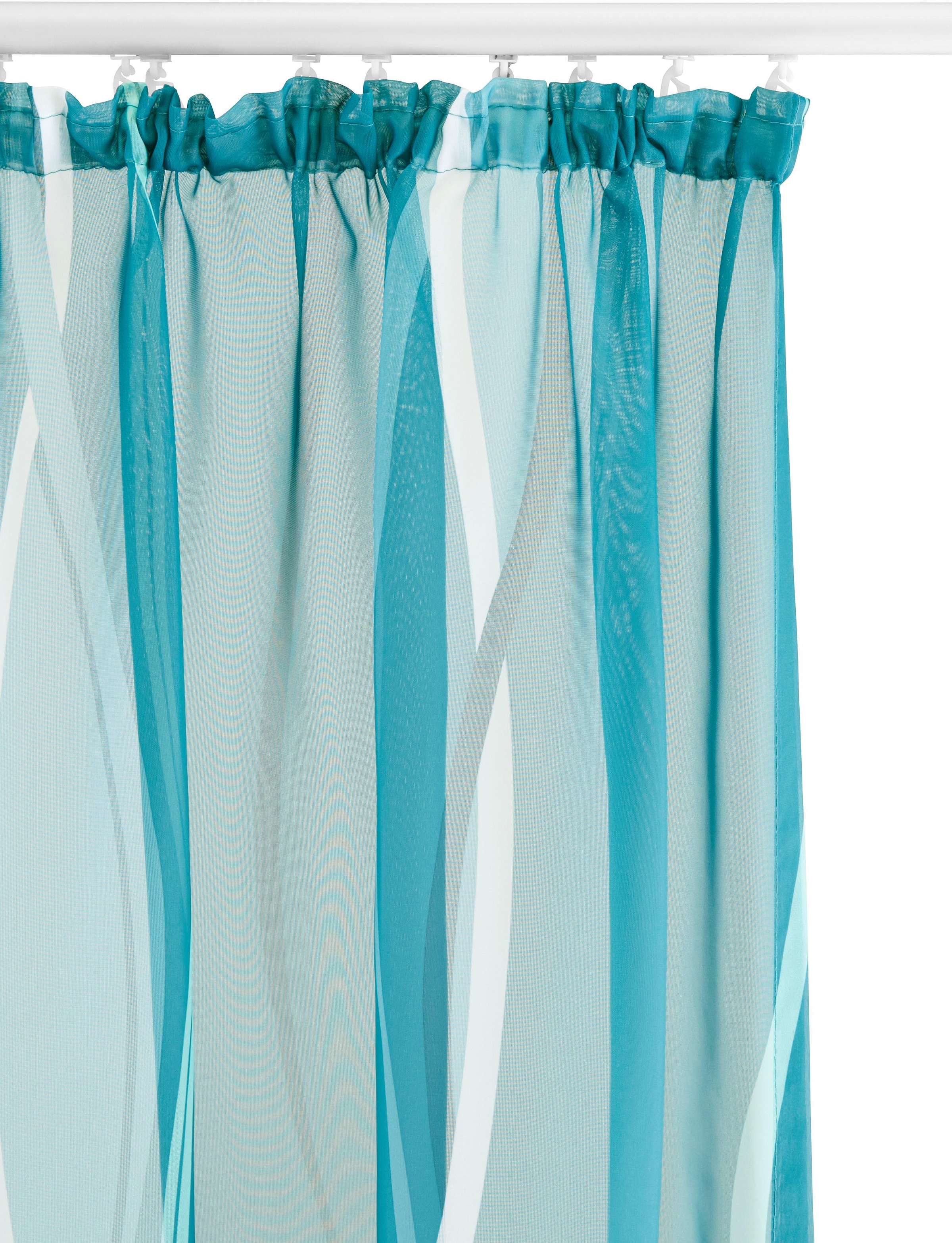 my home Gardine »Dimona«, (2 St.), 2er-Set, transparent, Voile, Polyester