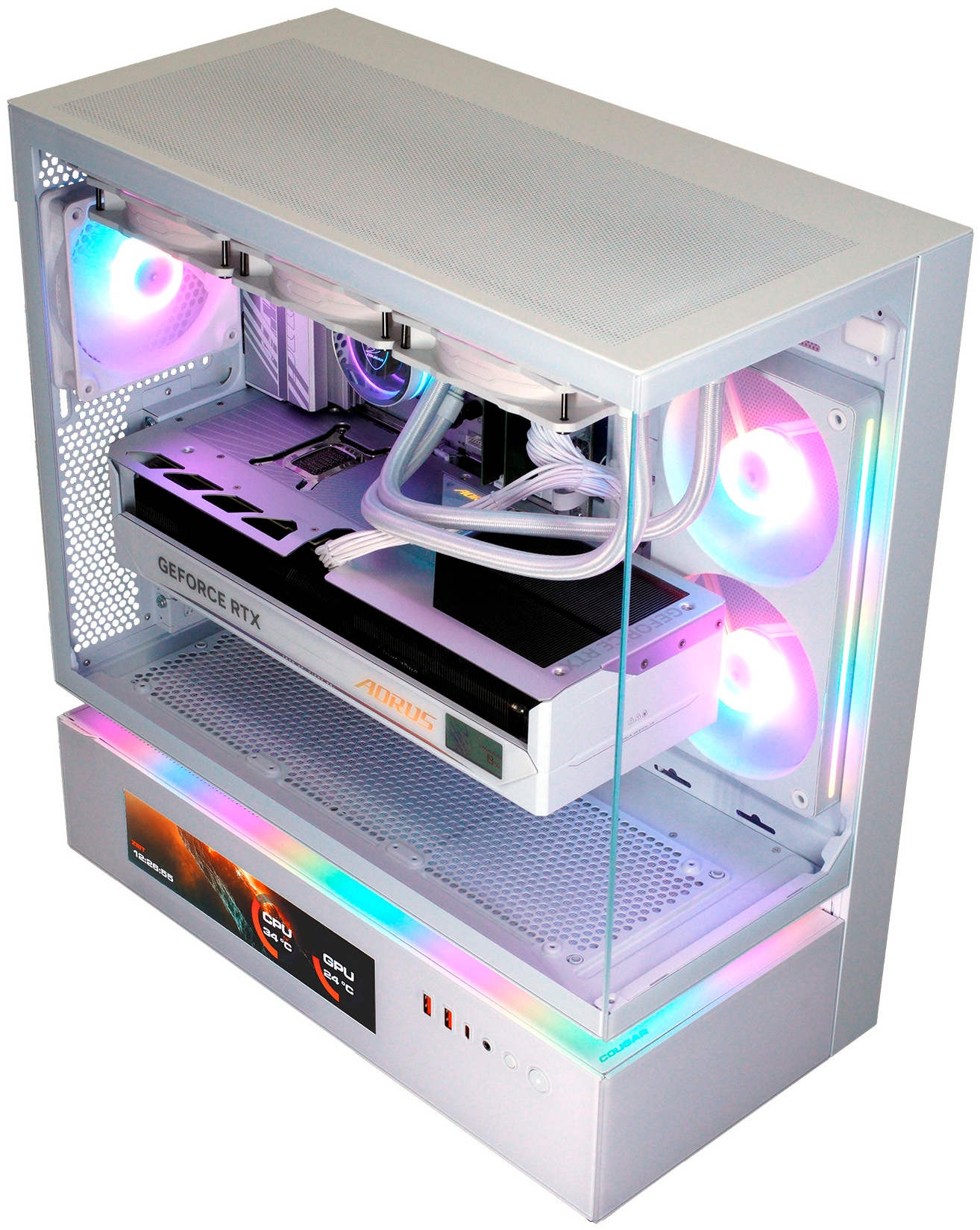 Cougar Gaming-PC »CFV235 Vision« Windows 11, DDR5 RAM, Wasserkühlung