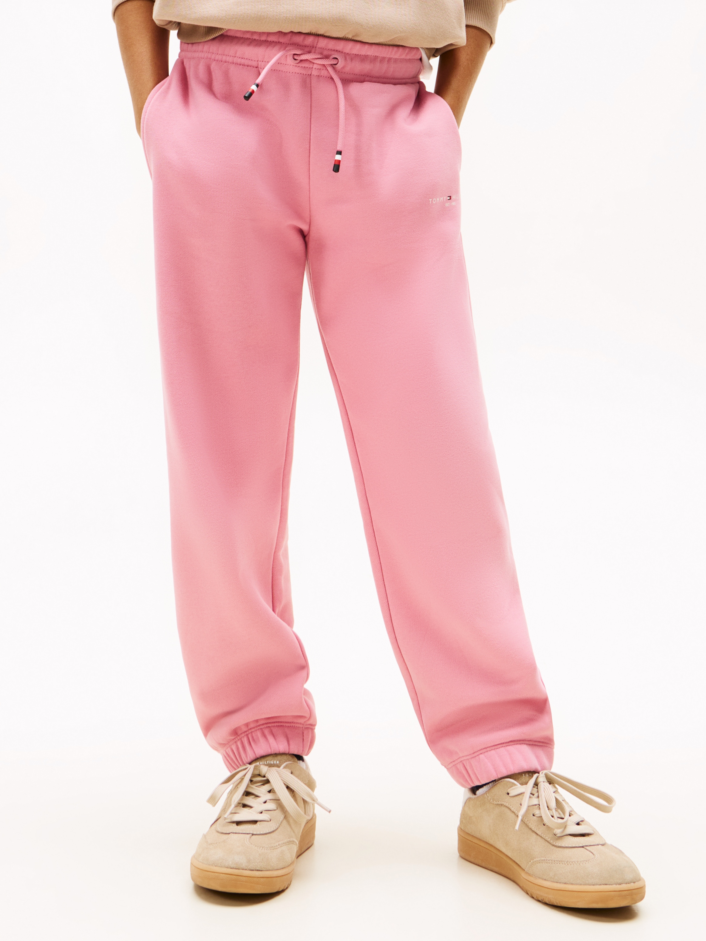 Tommy Hilfiger Mädchen Jogginghose »MINI CORP SWEATPANTS« Kinder bis 16 Jahre in pink, Größe 6 (116)