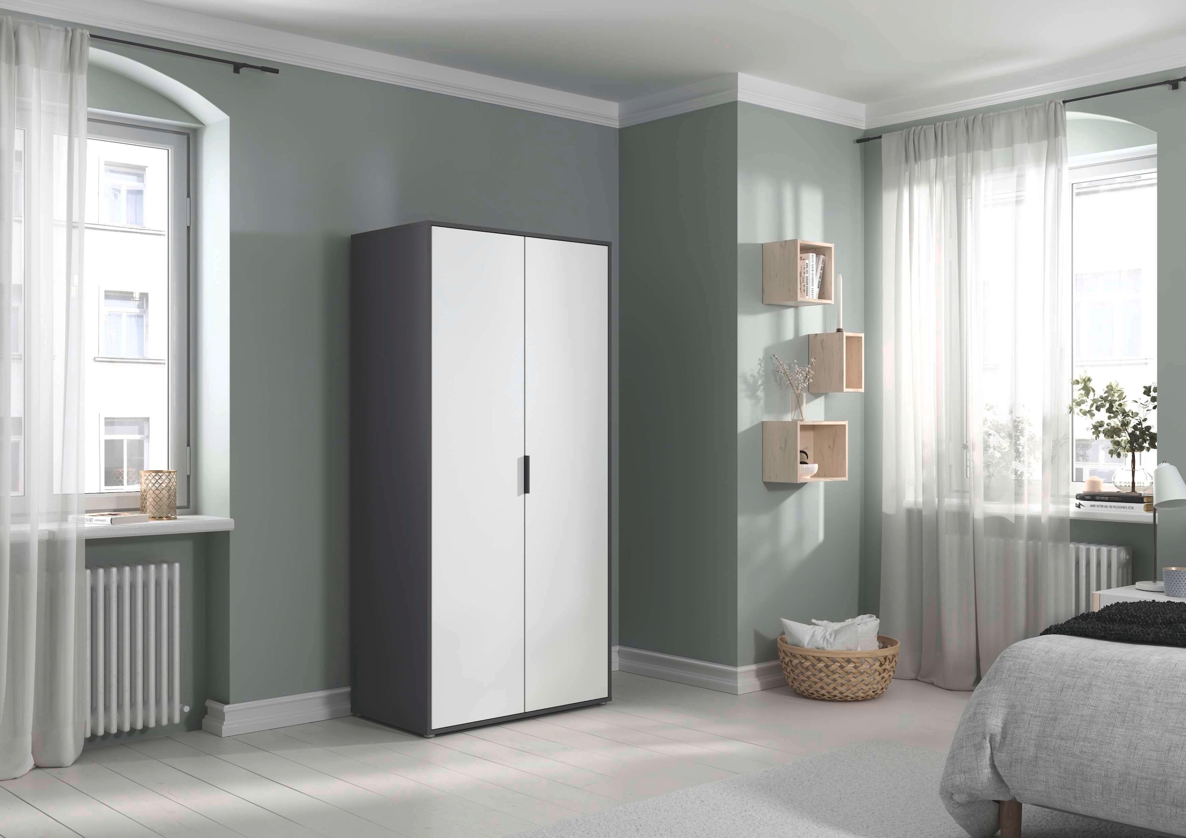 INOSIGN BY RAUCH Kleiderschrank »Schrank Garderobe Schlafzimmer Stauraum PAULLY TOPSELLER Wäscheschrank«, (mit 3 unterschiedlichen Griff-Varianten) 3 Griffvarianten MADE IN GERMANY