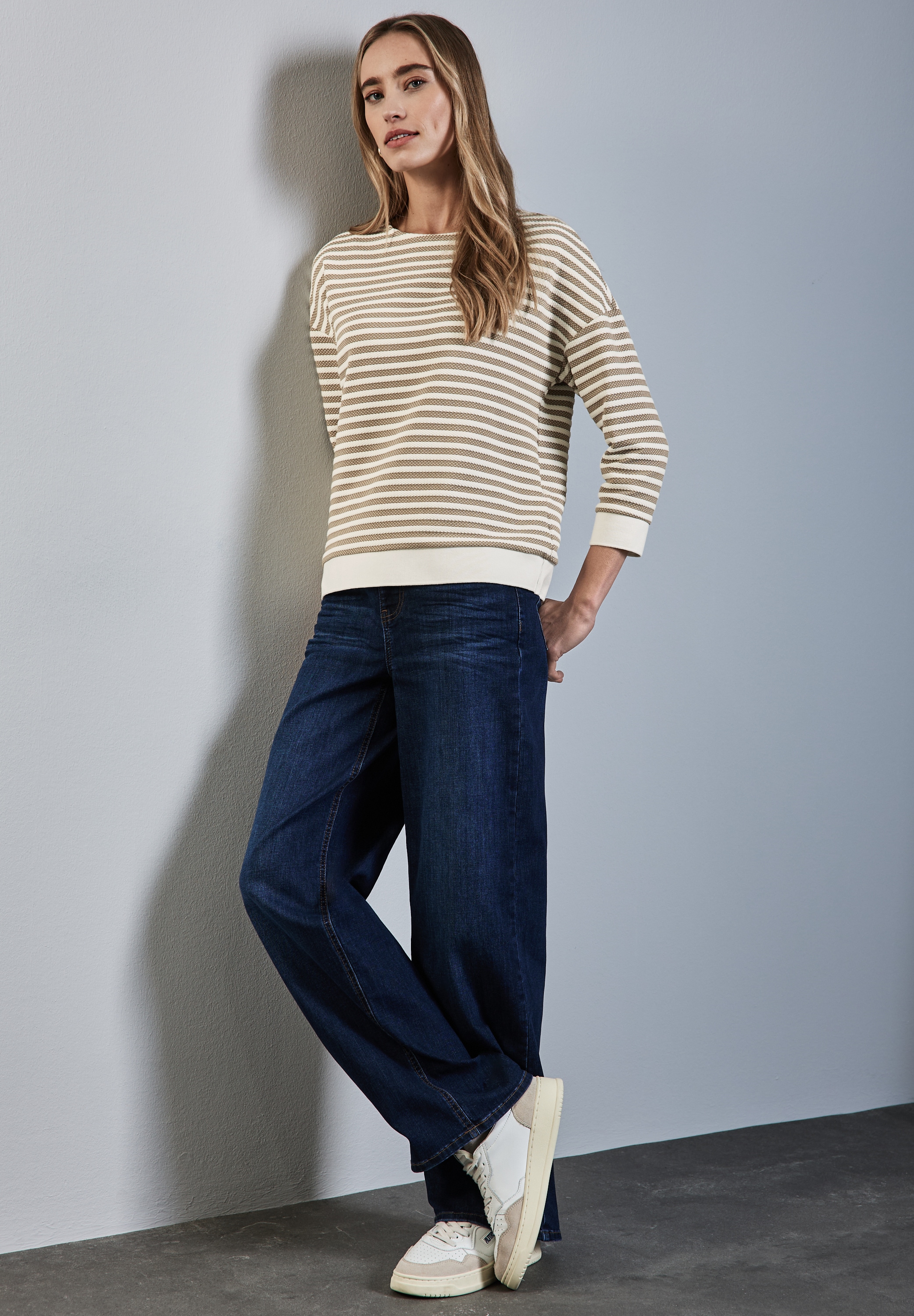 STREET ONE Sweatshirt, mit Streifenmuster