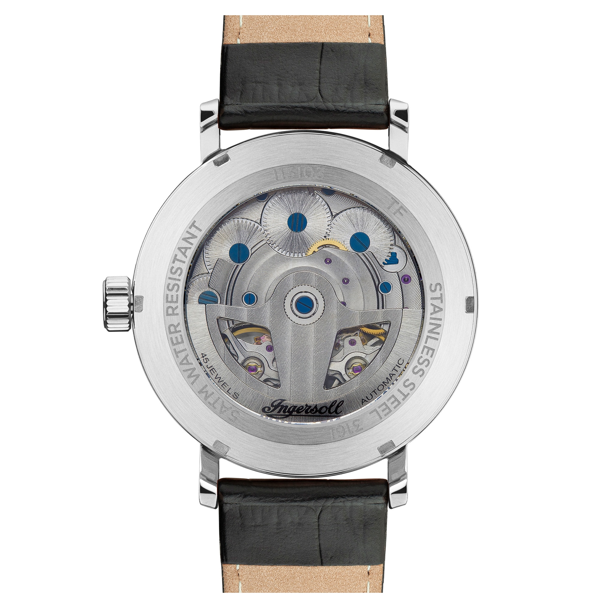 Ingersoll Automatikuhr »The Tennessee« Armbanduhr, Herrenuhr, Mechanische Uhr, Lederarmband, analog