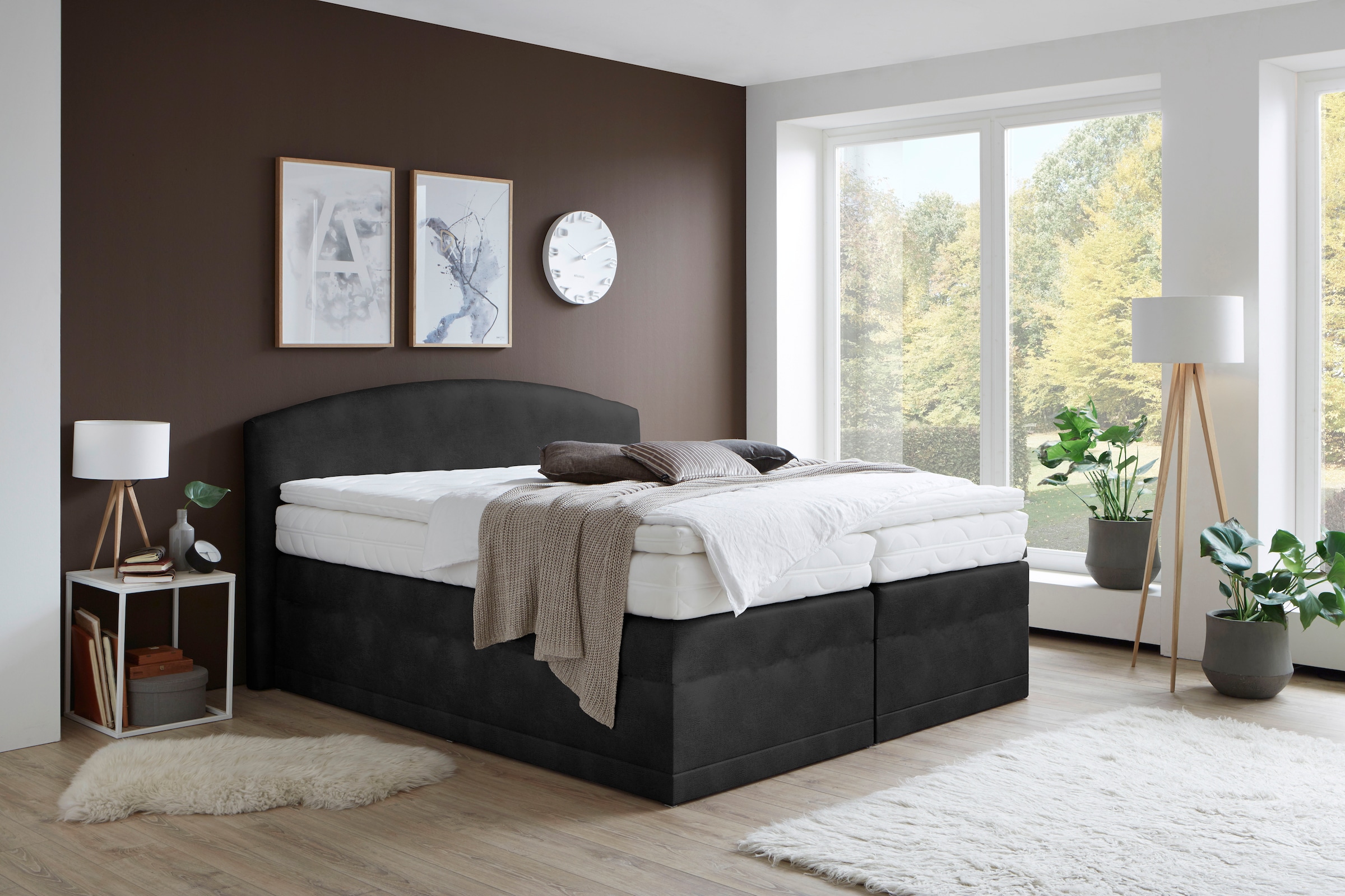 Westfalia Schlafkomfort Boxspringbett »Madeira«, Größe Liegefläche B/L: 180 cm x 200 cm