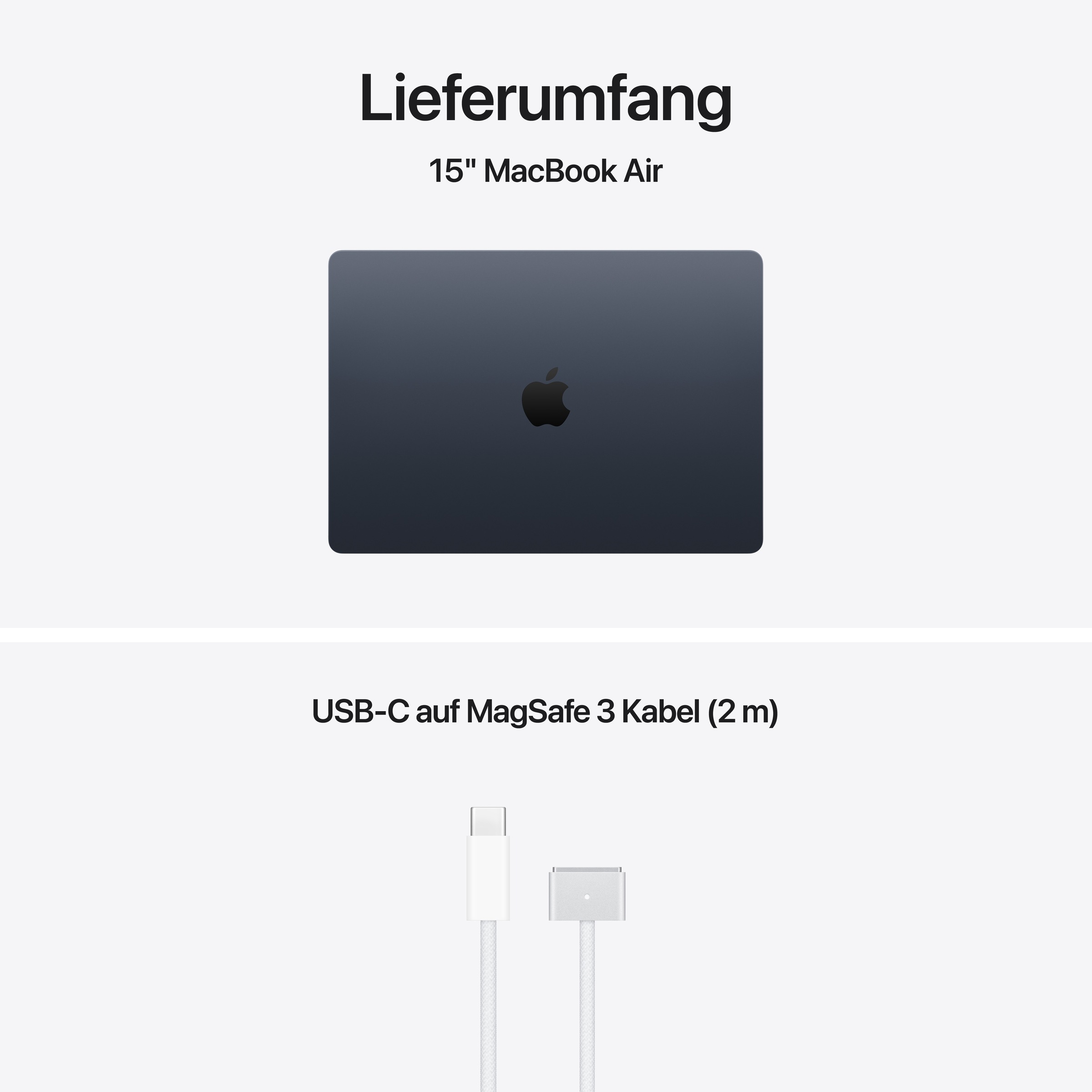 Apple Notebook »15-inch MacBook Air« 38,91 cm / 15,3 ″ Apple M5 10-Core GPU 512 GB SSD