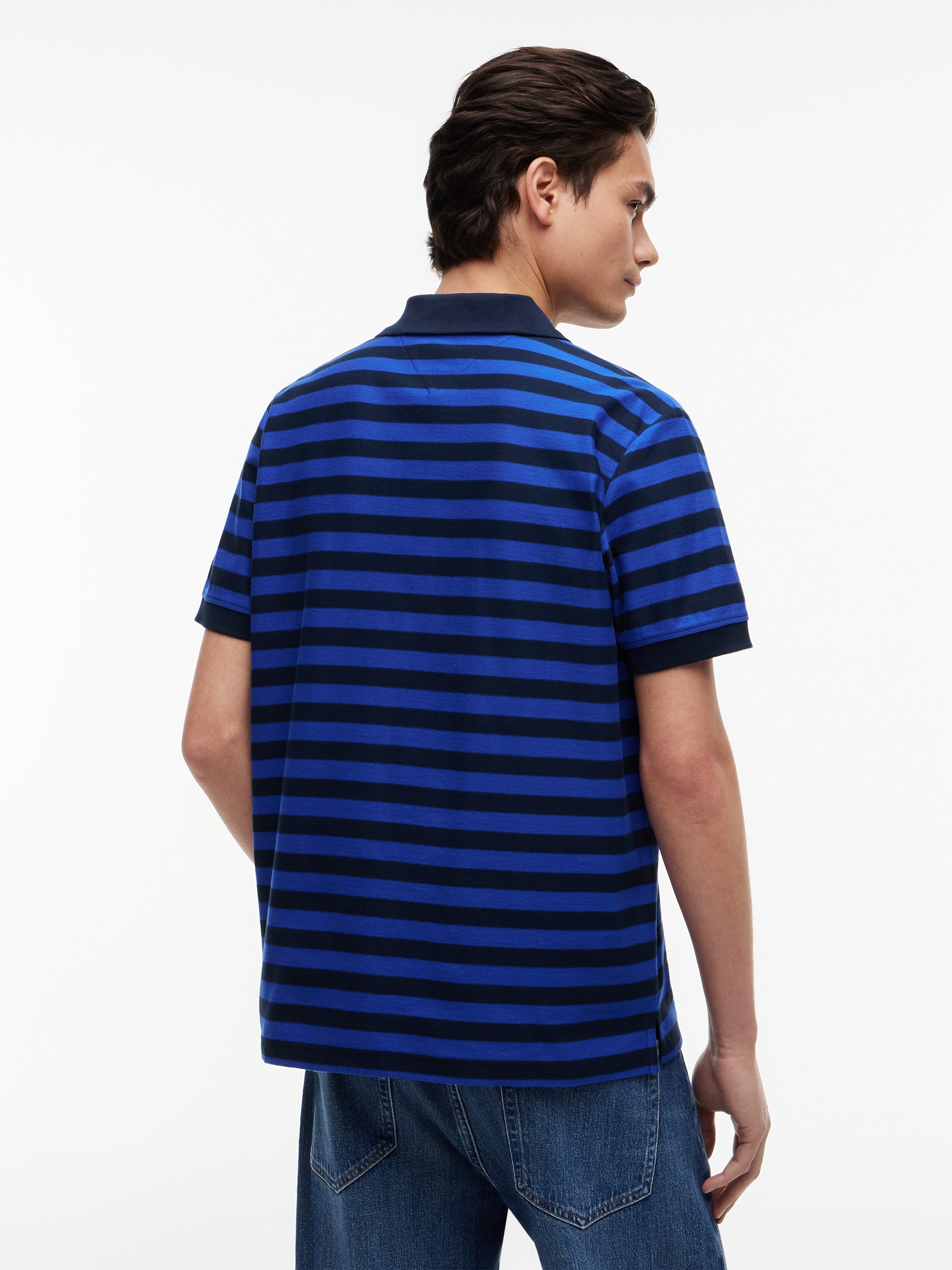Tommy Jeans Poloshirt »TJM REG STRIPE POLO EXT« aus Baumwoll-Jersey, Regular Fit