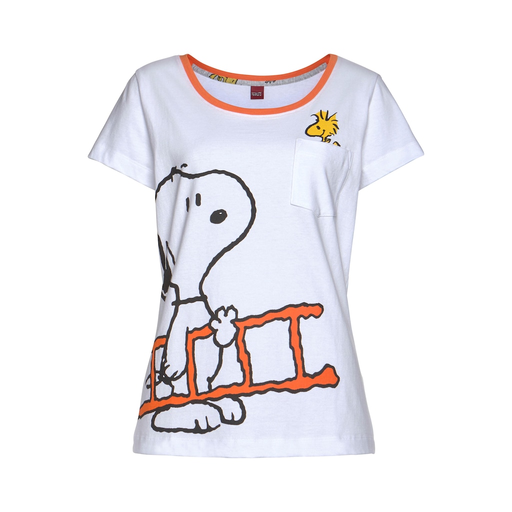 Peanuts Pyjama, (2 tlg.), mit Snoopy und Woodstock Druck