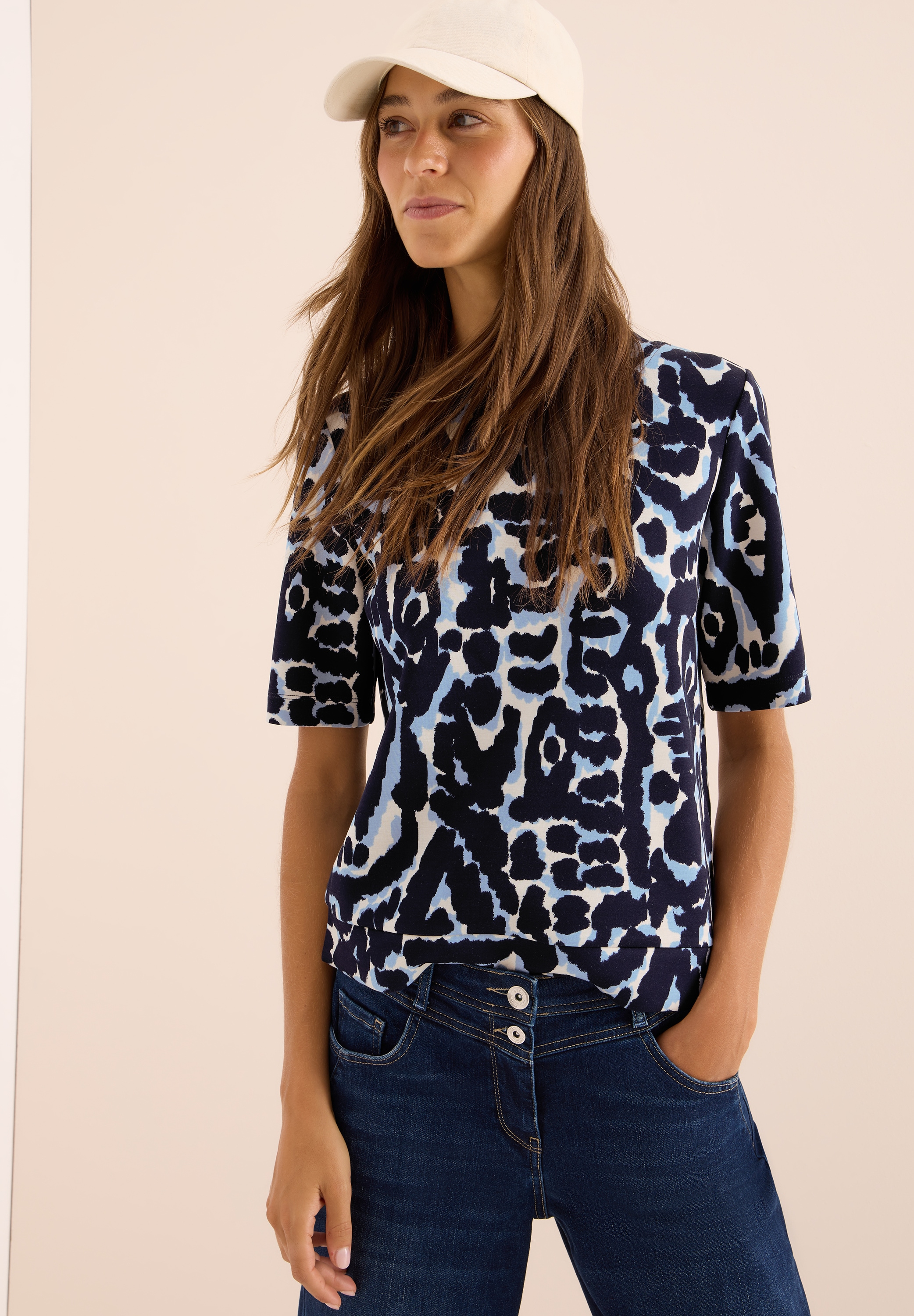 Cecil T-Shirt, mit All-Over Print