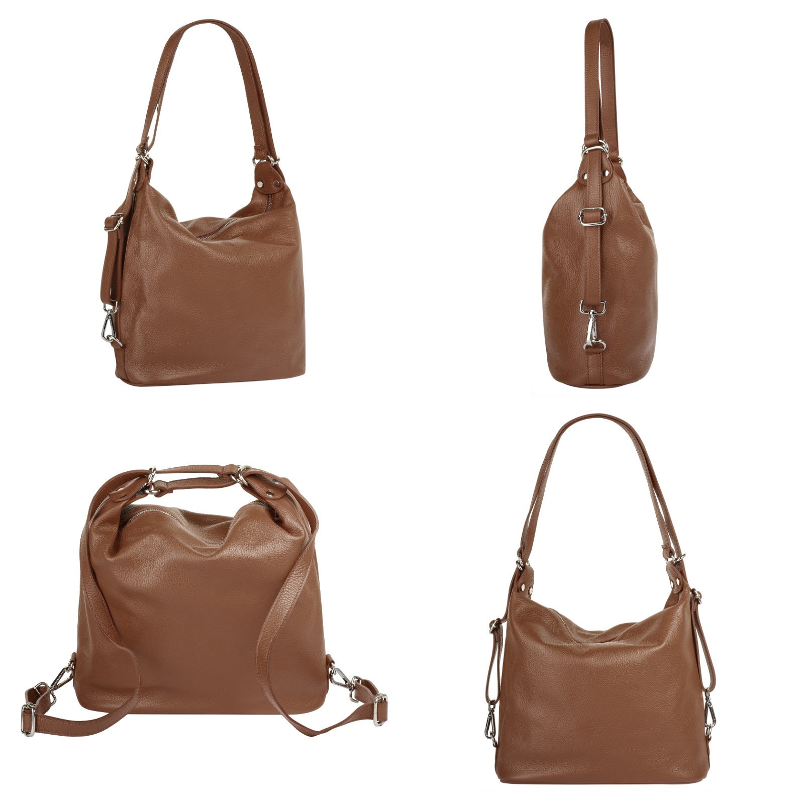 Samantha Look Shopper, echt Leder, Made in Italy