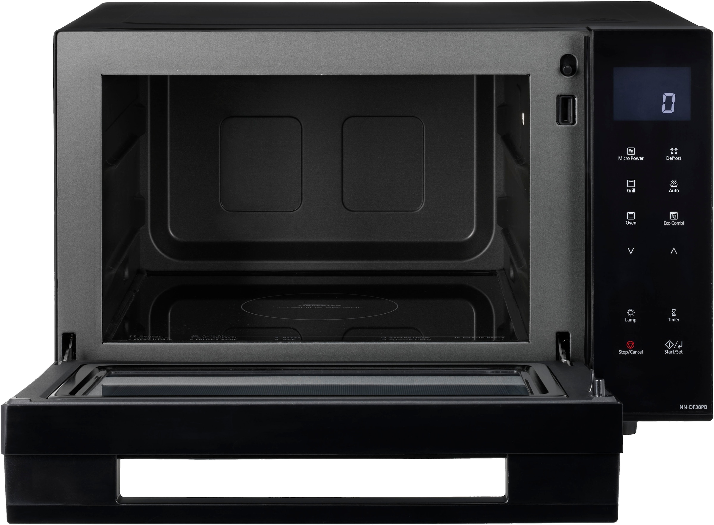 Panasonic Mikrowelle »NN-DF38PBEPG«, Grill-Ober-/Unterhitze-Mikrowelle
