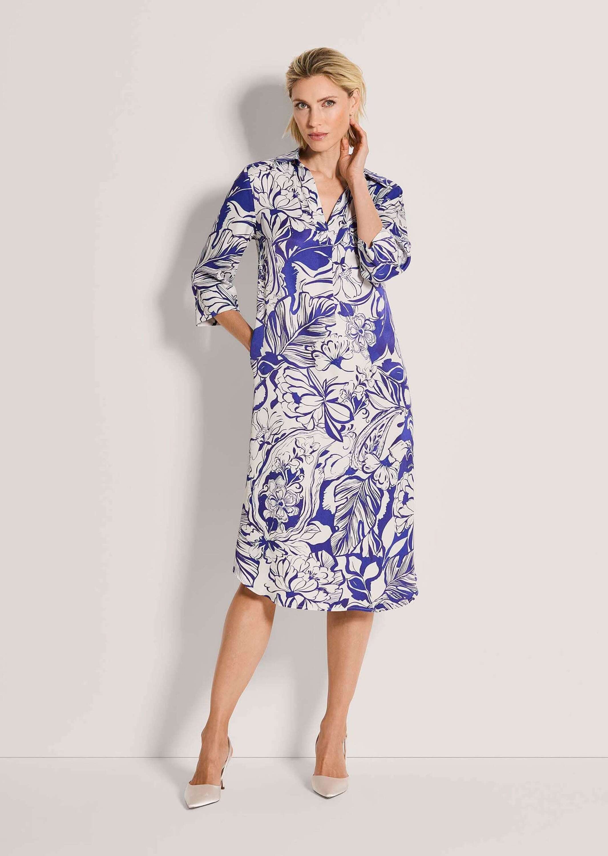 MADELEINE Midikleid »Hemdkleid Viskosekleid mit floralem Design«