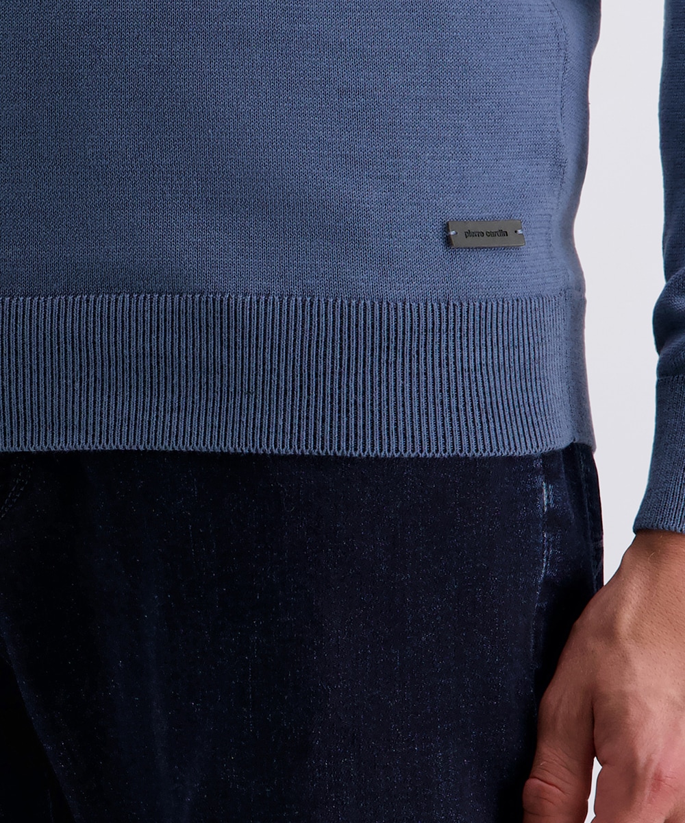 Pierre Cardin Strickpullover, mit Troyer Kragen