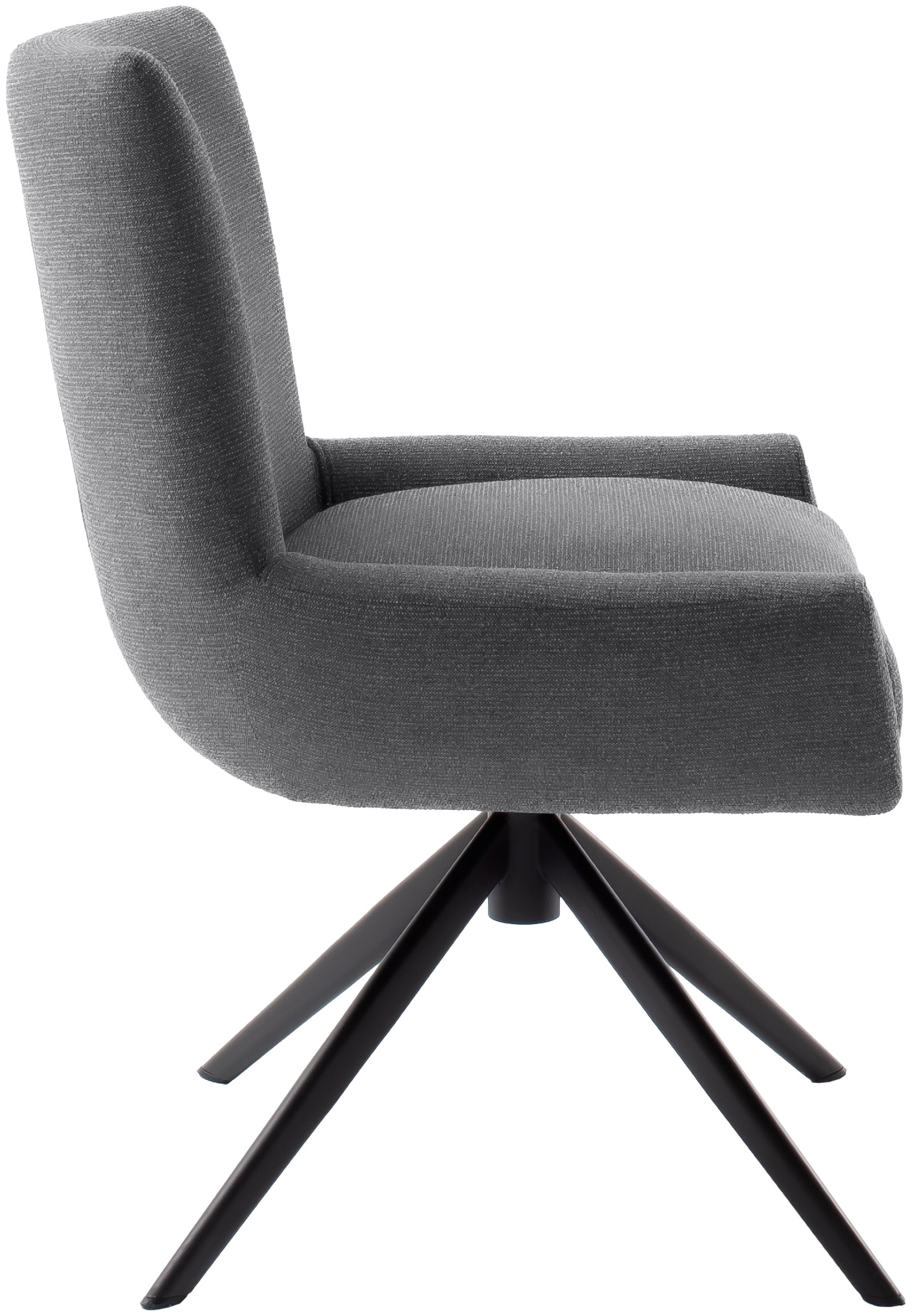 MCA furniture 4-Fußstuhl »WILSON Esszimmerstuhl, Armlehnstuhl, Polsterstuhl, modern«, (Set), 1 St., Flachgewebe, Stuhl, Armlehnenstuhl, drehbar, Taschenfederkern, belastbar 160 kg,XXL