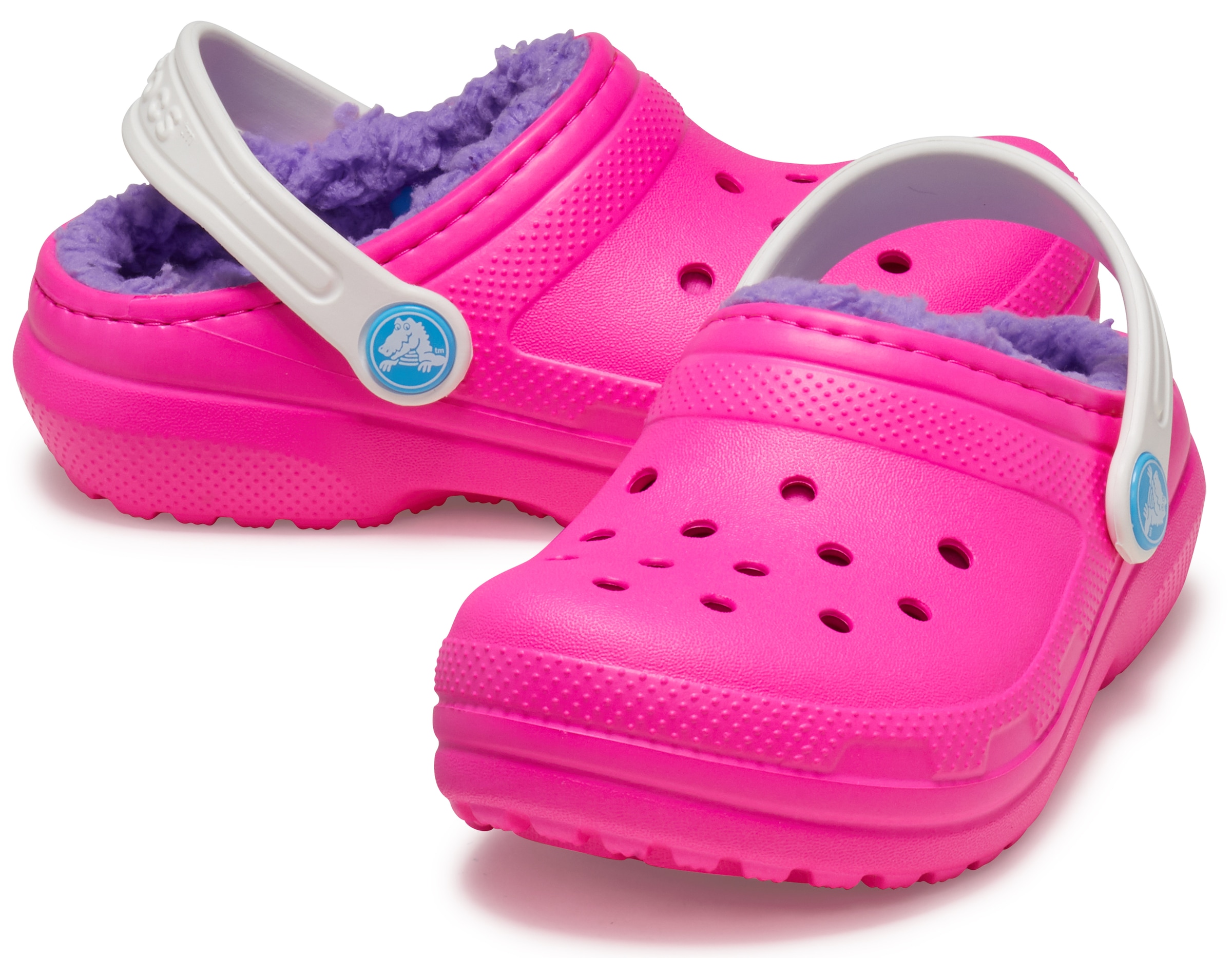 Crocs Hausschuh »Classic Lined Clog K«, Winterschuh, Pantoffel, Hausschuh mit schwenkbarem Fersenriemen