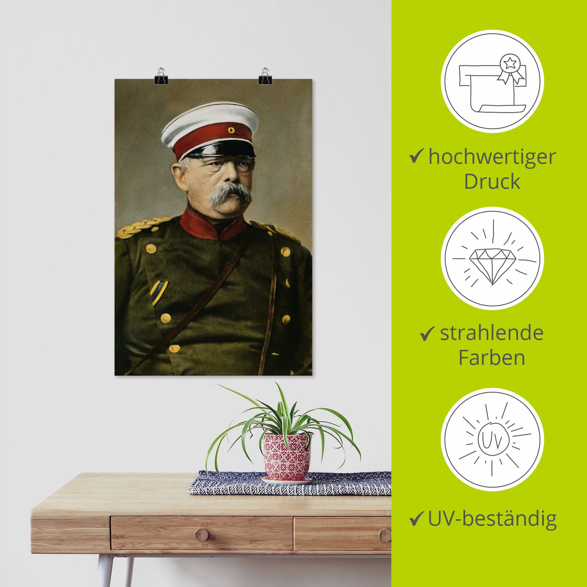 Artland Wandbild »Otto von Bismarck« Menschen 1 Stk. tlg. als Leinwandbild, Poster in verschied. Größen