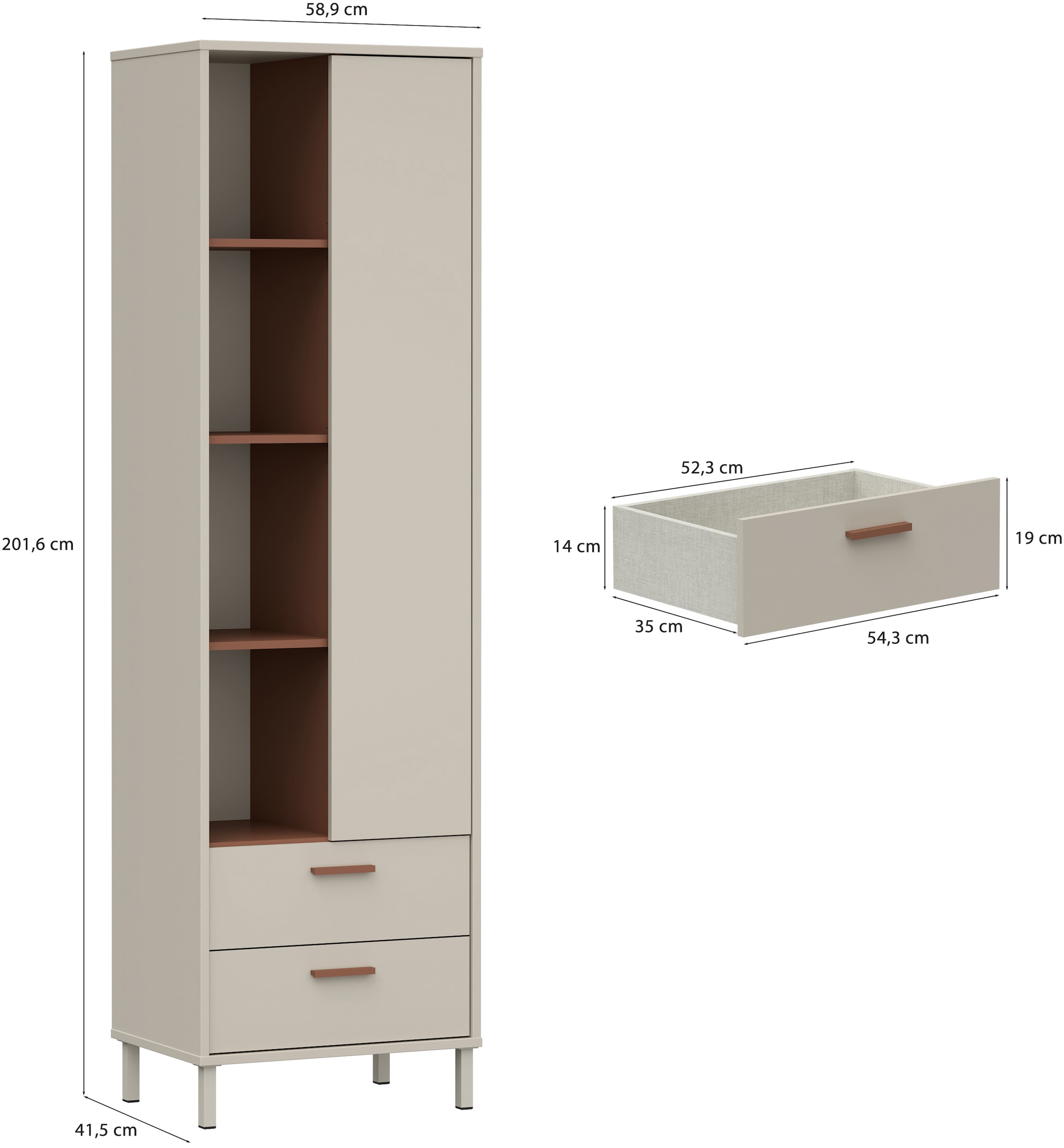 FORTE Mehrzweckregal »Milles«