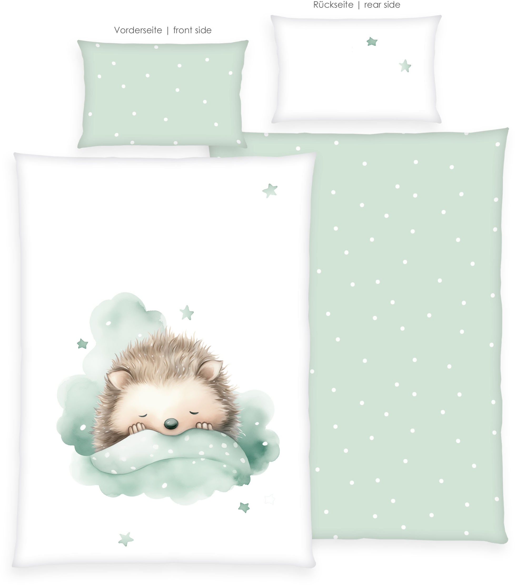 Baby Best Babybettwäsche »babybest Kleiner Igel«, Wendebettwäsche