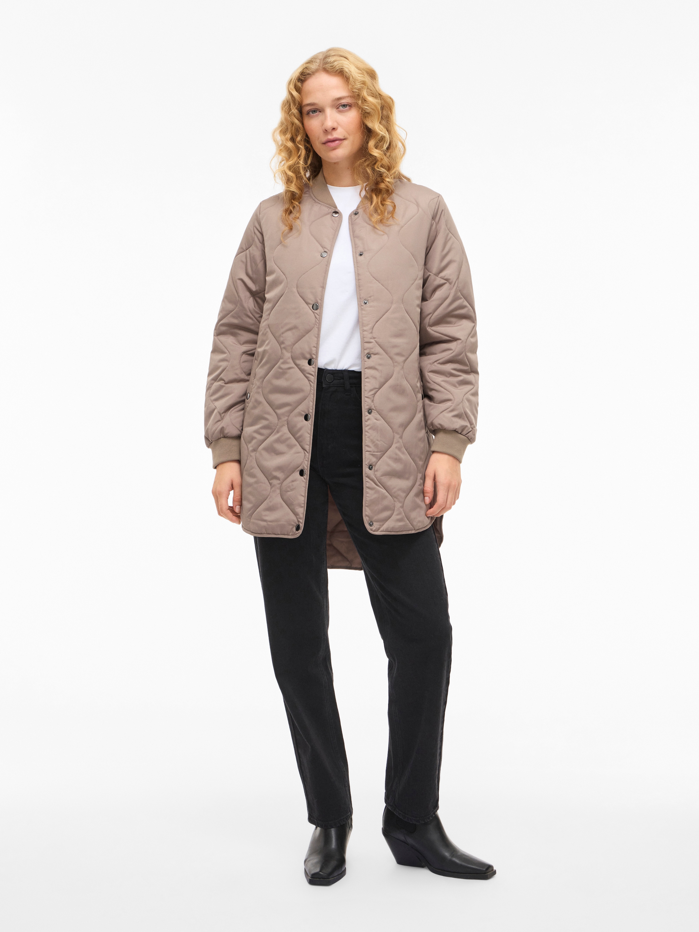 Vila Steppmantel »VITATE L/S QUILT JACKET - NOOS« Kunstfaser