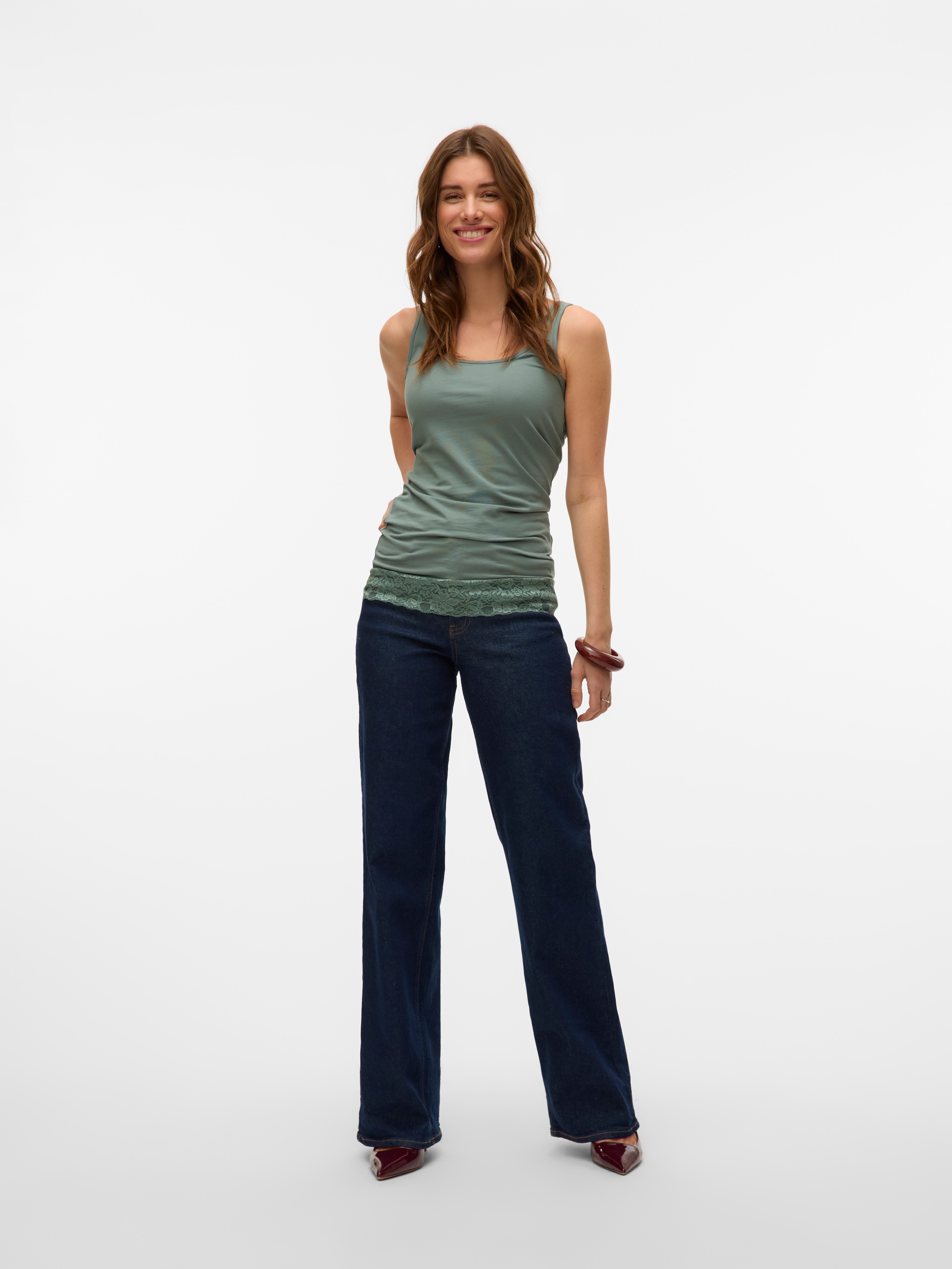 Vero Moda Tanktop »VMMAXI MY LACE LONG TANK JRS NOOS«