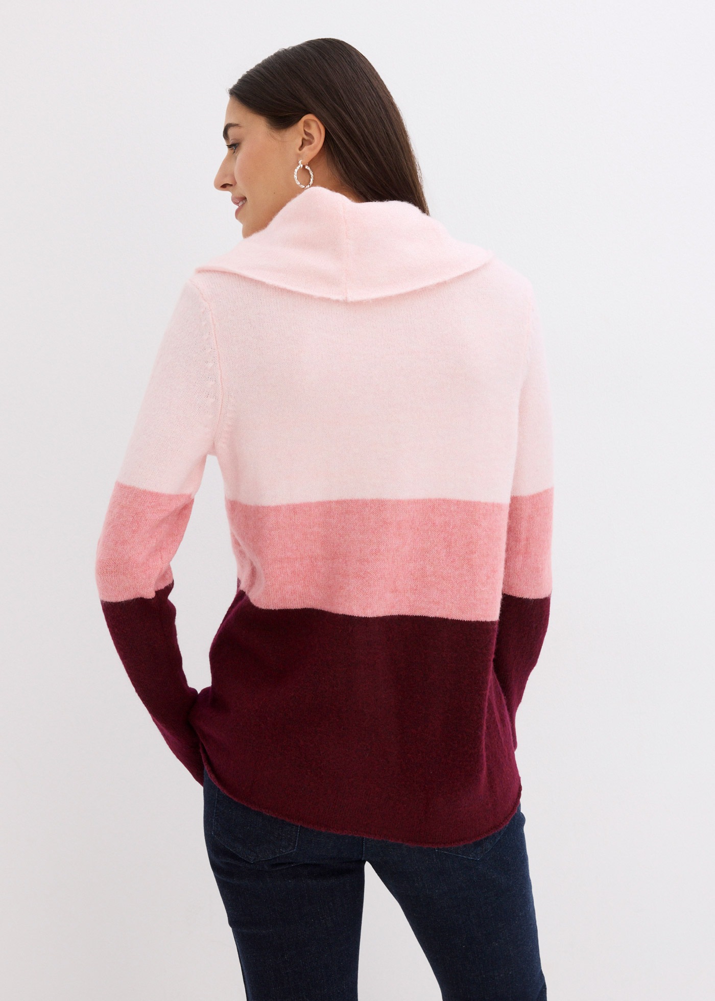 bonprix Rollkragenpullover »Rollkragenpullover« mit Elasthan-Anteil, mit Wasserfallkragen, lockere Passform