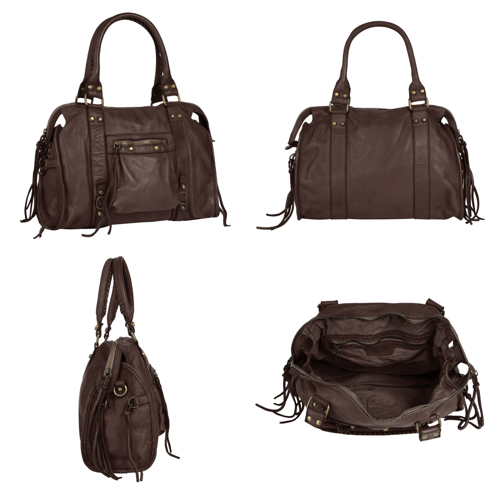 Samantha Look Shopper, echt Leder, Made in Italy