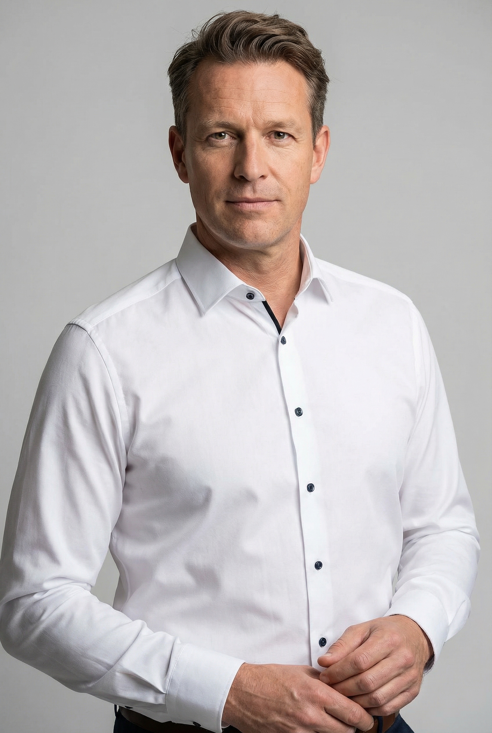 OLYMP Langarmhemd »Luxor« modern fit, Button-down-Kragen, Businesshemd