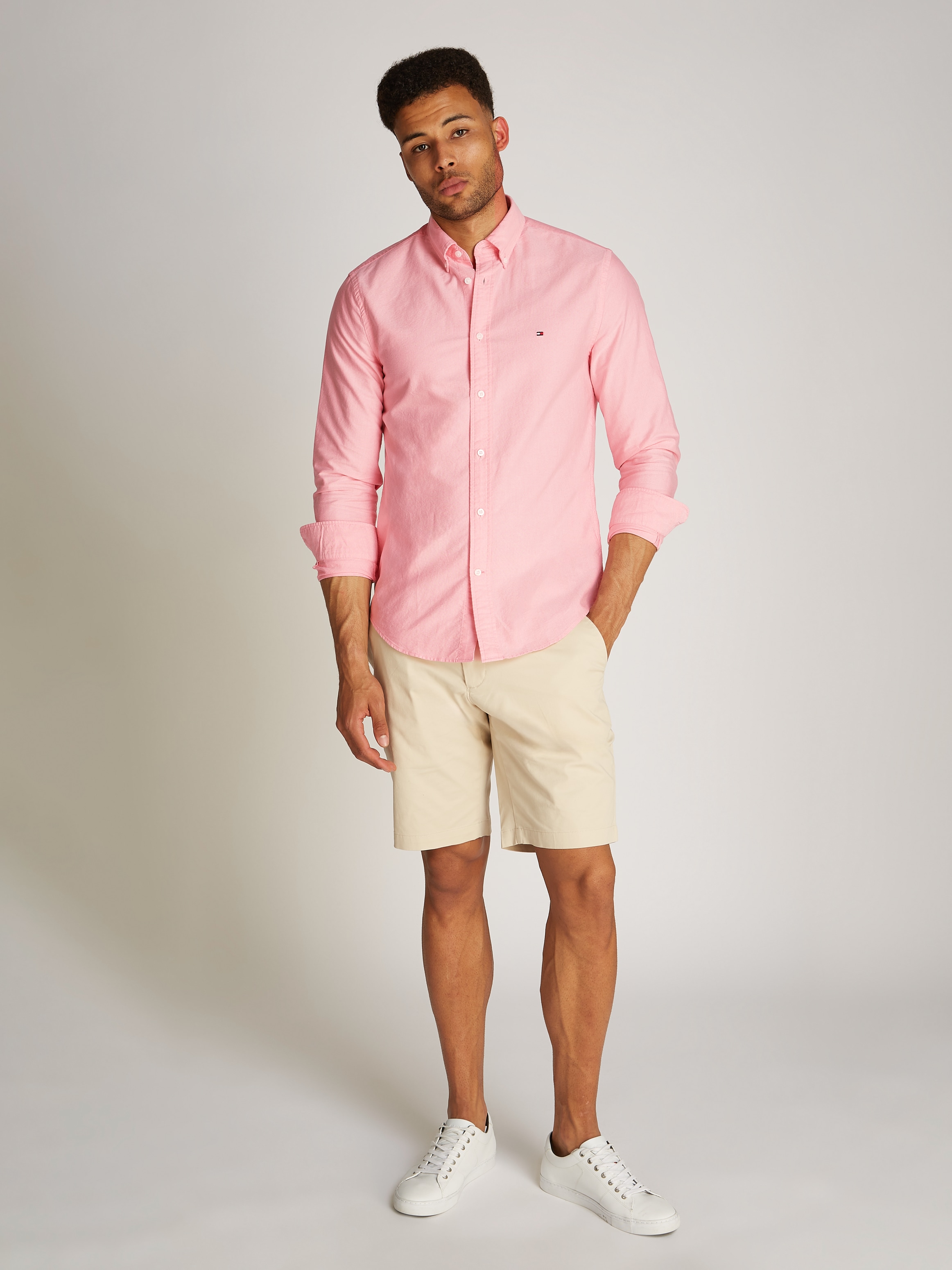 Tommy Hilfiger Langarmhemd »SOLID HERITAGE OXFORD RF SHIRT«