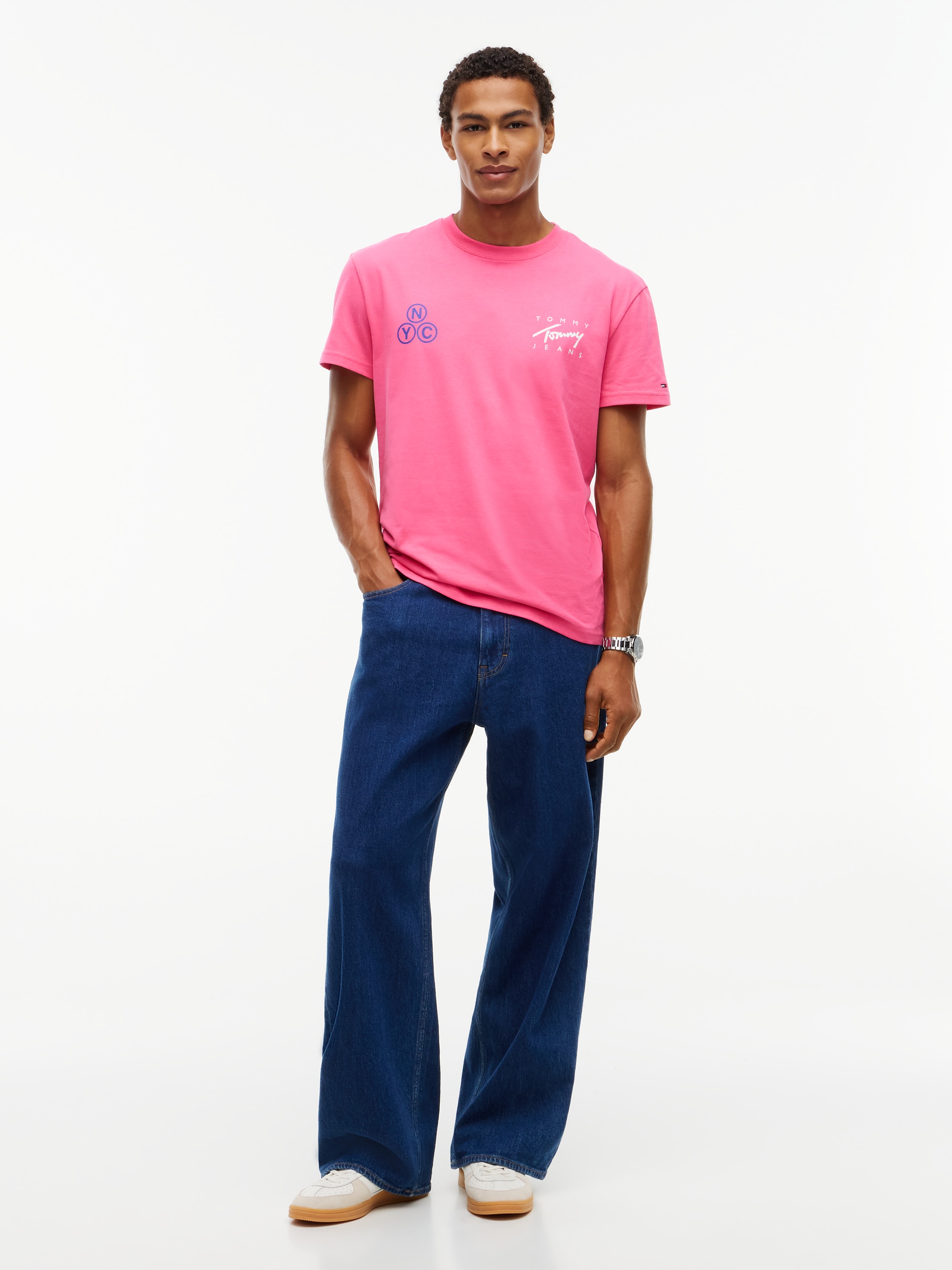 Tommy Jeans T-Shirt »REGULAR SIGNATURE PLAY TEE« Regular fit mit Print