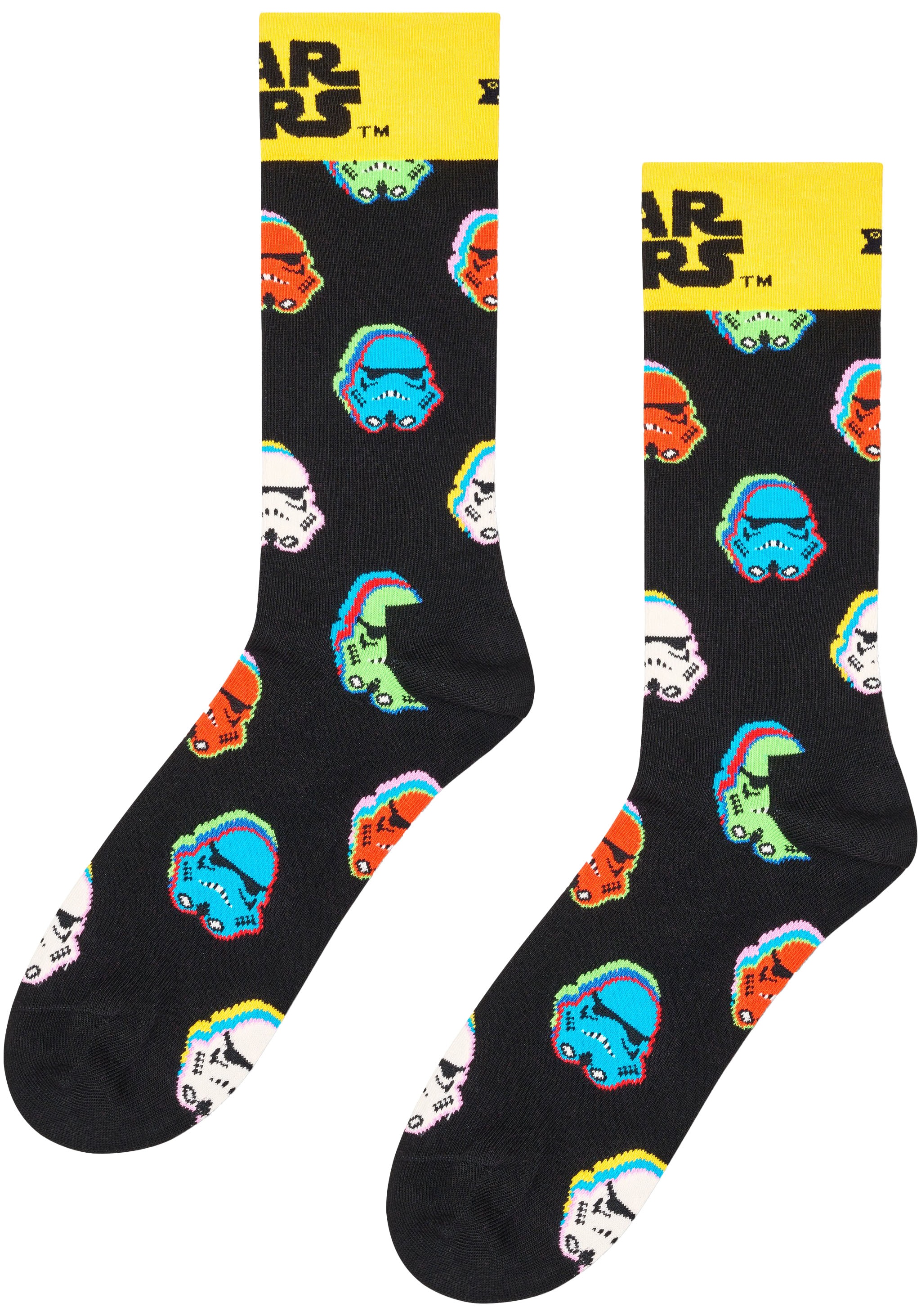 Happy Socks Langsocken, (2er Pack), mit markanten Flammenmustern