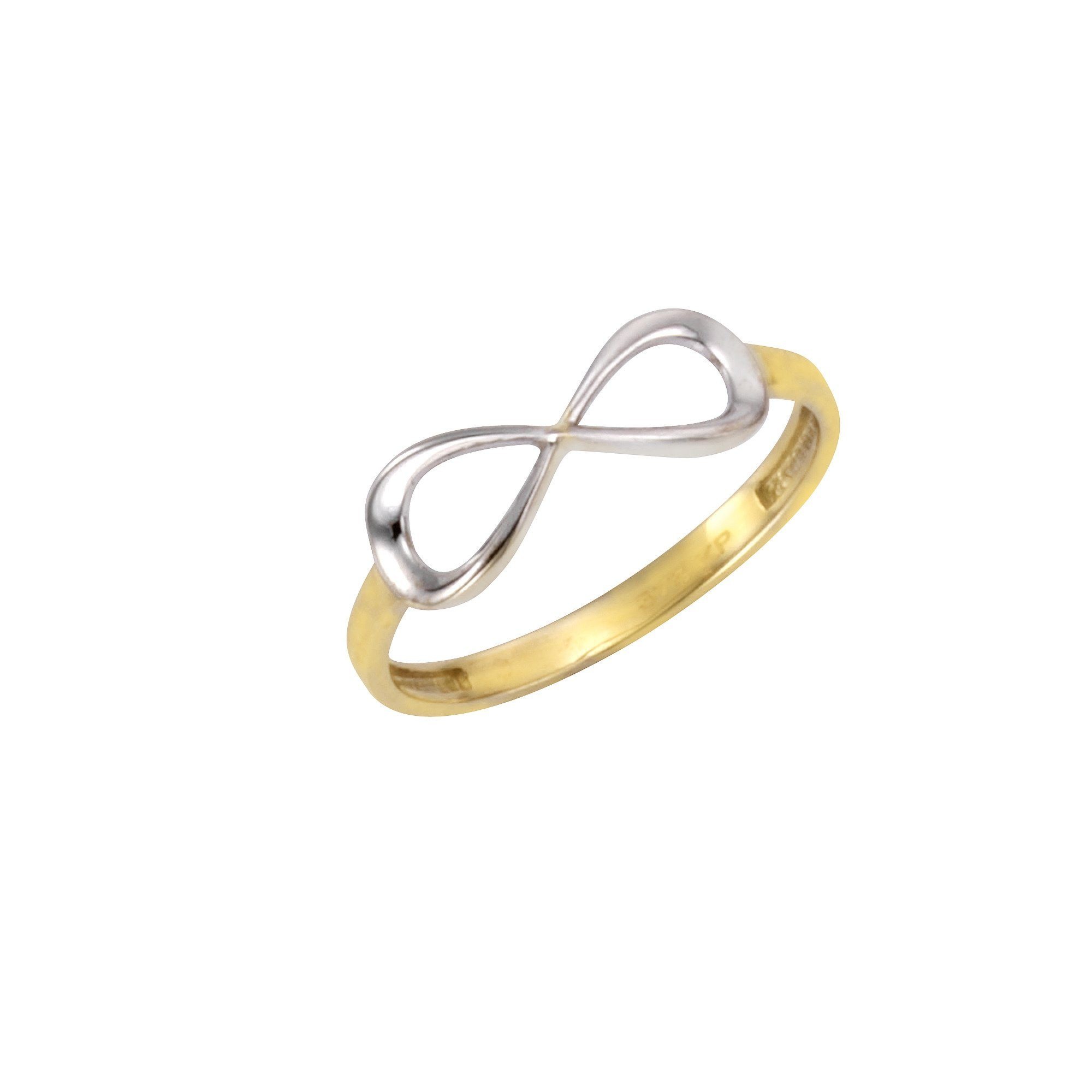 CELESTA Fingerring »375/- Gelbgold bicolor Infinity«, Ring