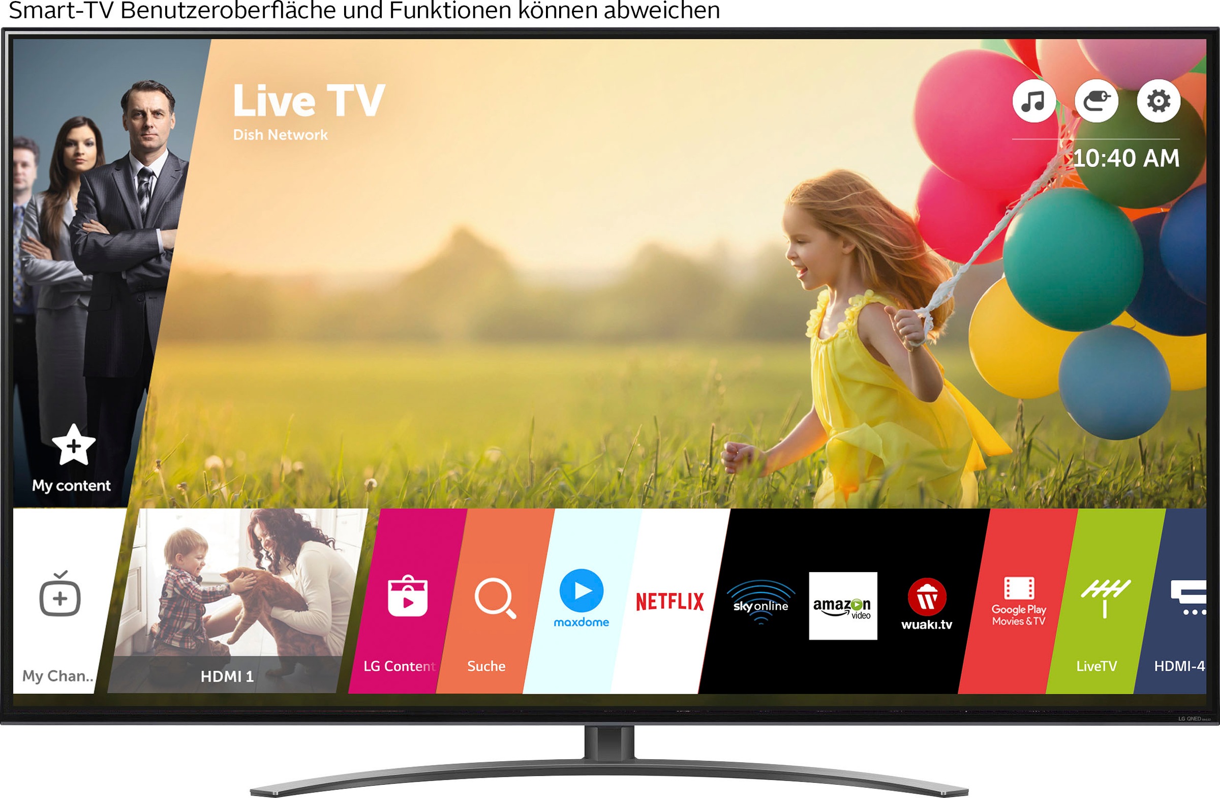 LG QNED-Fernseher »55QNED869QA«, 4K Ultra HD, Smart-TV, QNED,bis zu 120Hz,α7 Gen5 4K AI-Prozessor,AI Picture Pro,HDMI 2.1