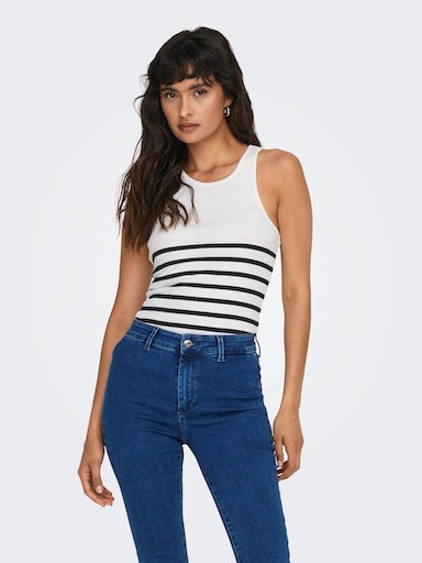 ONLY Tanktop »ONLKENYA RIB STRIPE TANK TOP CS JRS«