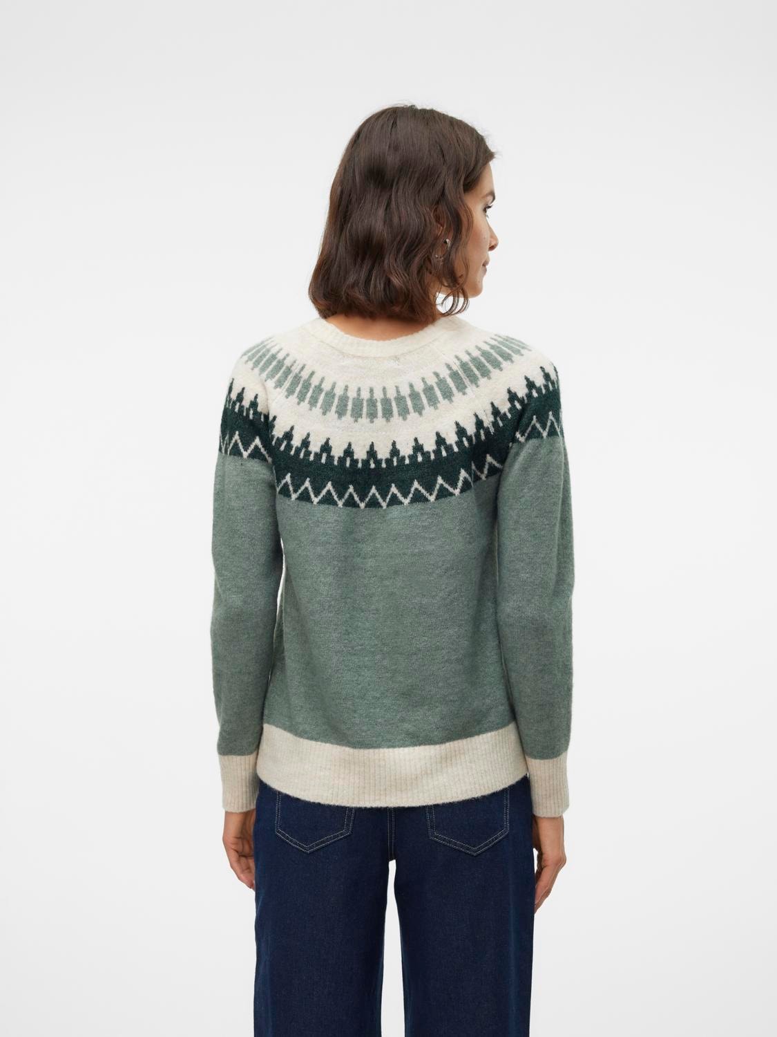 Vero Moda Strickpullover »VMSIMONE LS NORDIC PULLOVER GA REP BOO«
