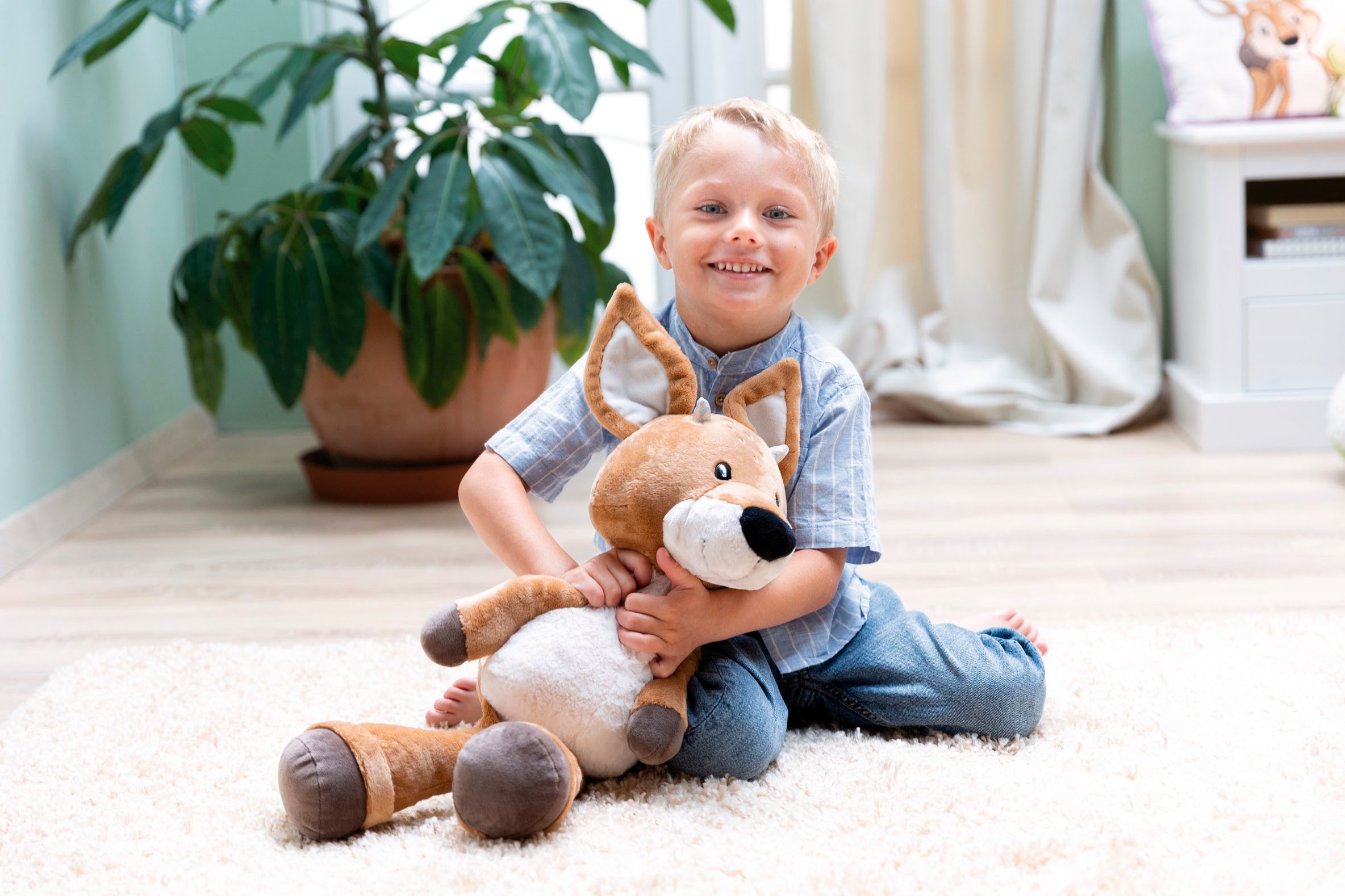 Nici Kuscheltier »Forest Friends, Rehbock René Roebuck, 50 cm schlenkernd« schlenkernd; enthält recyceltes Material
