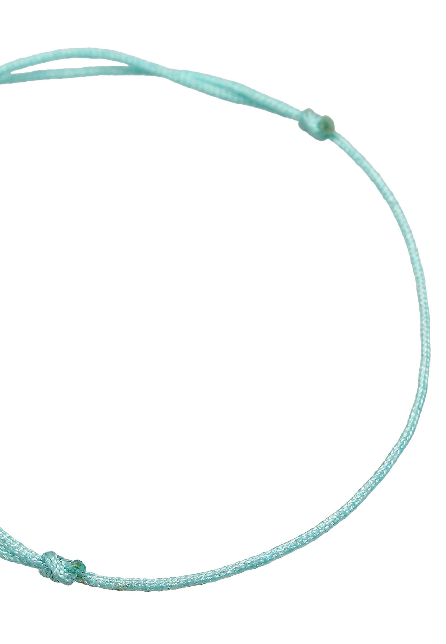 Elli Armkette »Armband Synthetischer Rubin Nylonband 925 Silber vergoldet«