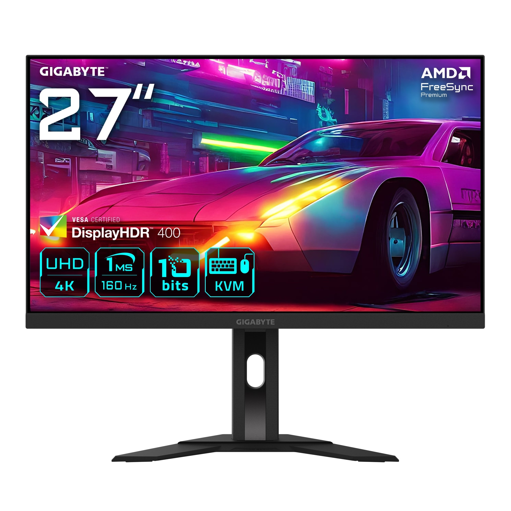 Gigabyte Gaming-Monitor »M27UA«, 68,4 cm/27 Zoll, 3840 x 2160 px, UHD, 1 ms Reaktionszeit, 160 Hz