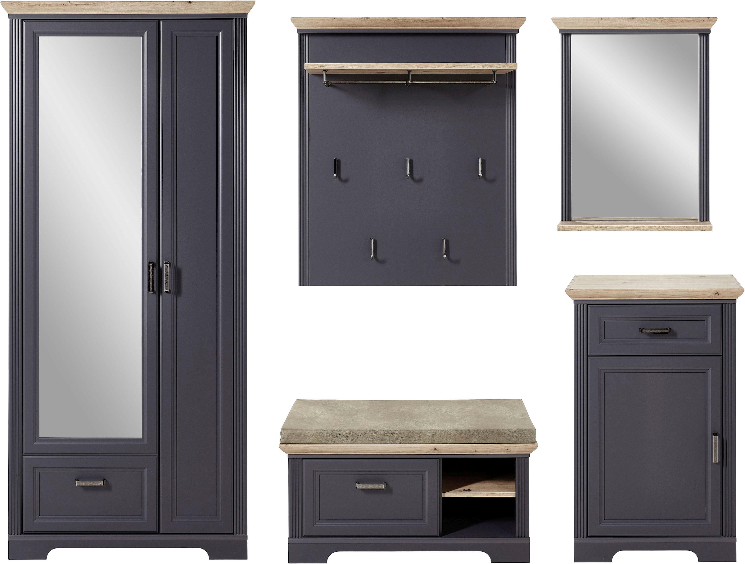 Innostyle Garderoben-Set »Jasmin« Set, 5 Stk. tlg. in grau