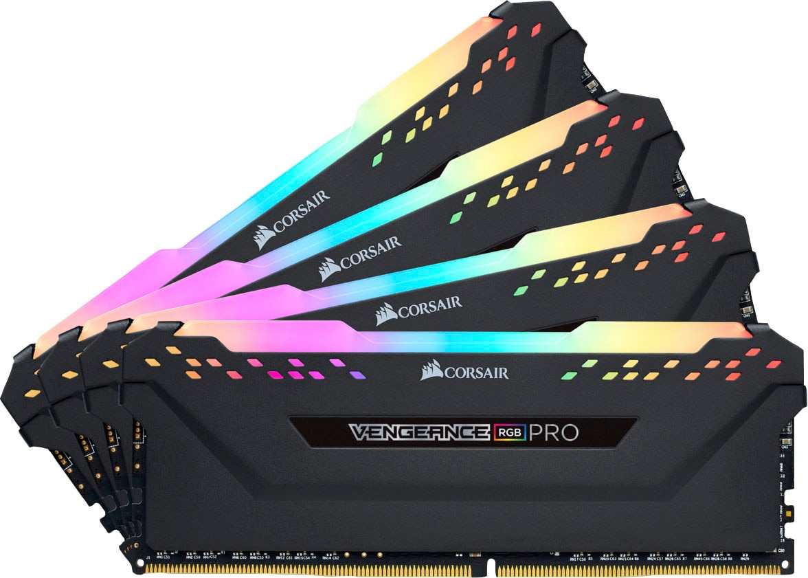 Corsair PC-Arbeitsspeicher »VENGEANCE® RGB PRO 32 GB (4 x 8 GB) DDR4 DRAM 3.200 MHz C16«