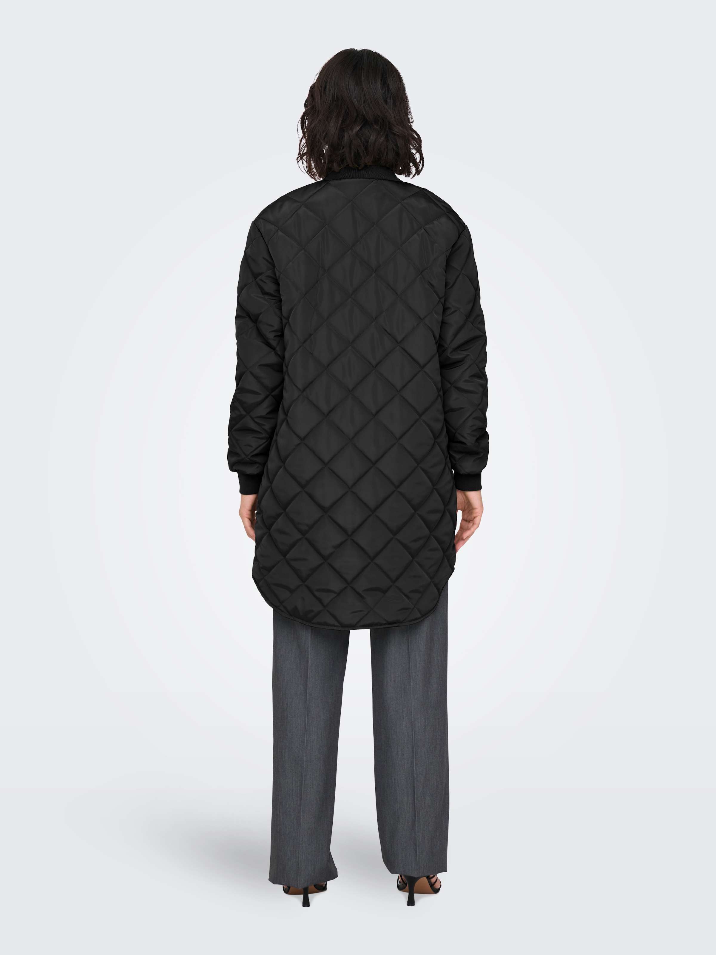 ONLY Steppmantel »ONLJESSICA QUILTED COAT ZIP CC OTW« Kunstfaser, Baseball Style