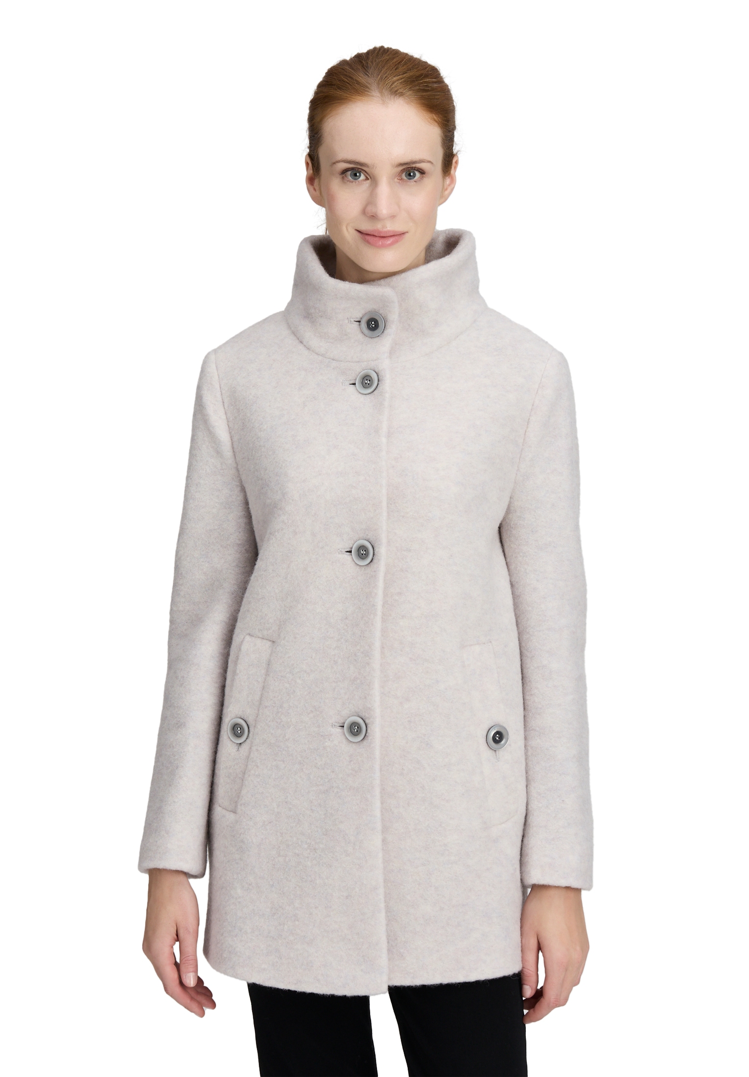 Betty Barclay Wolljacke »Wollmantel mit hohem Kragen«