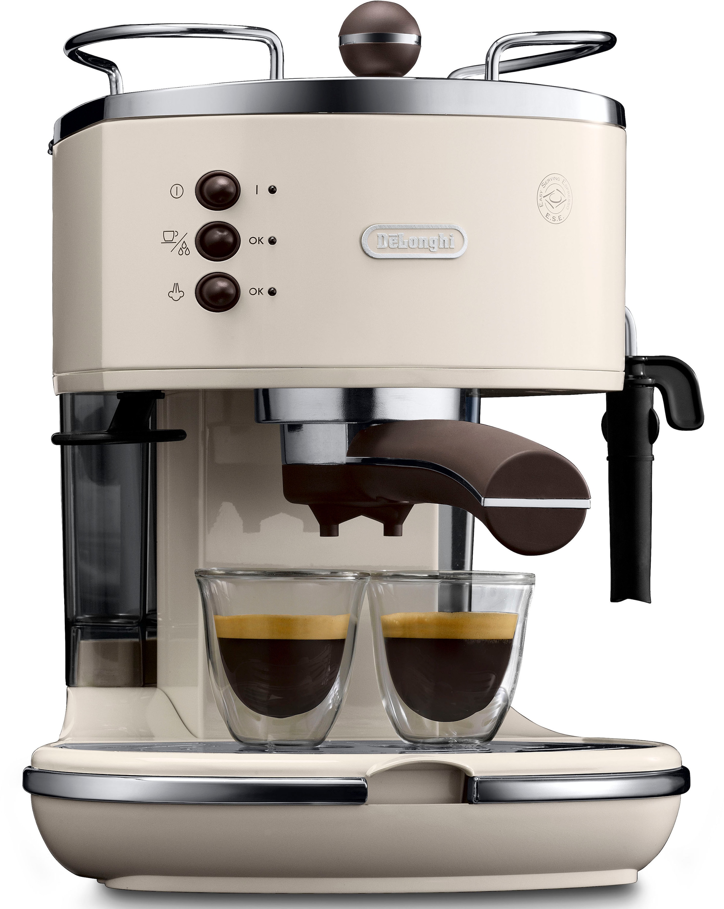 De'Longhi Espressomaschine »Icona Vintage ECOV 311.BG«, Siebträger, auch für Kaffeepads geeignet